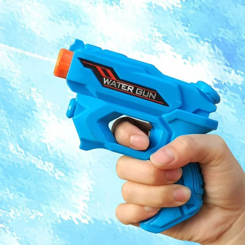 4-częściowy pistolet na wodę o dużym zasięgu, pistolet na wodę dla dzieci, interaktywna i pełna pasji zabawka, idealna zabawka do uprawiania sportu, basenów, plaż i bitew wodnych na świeżym powietrzu