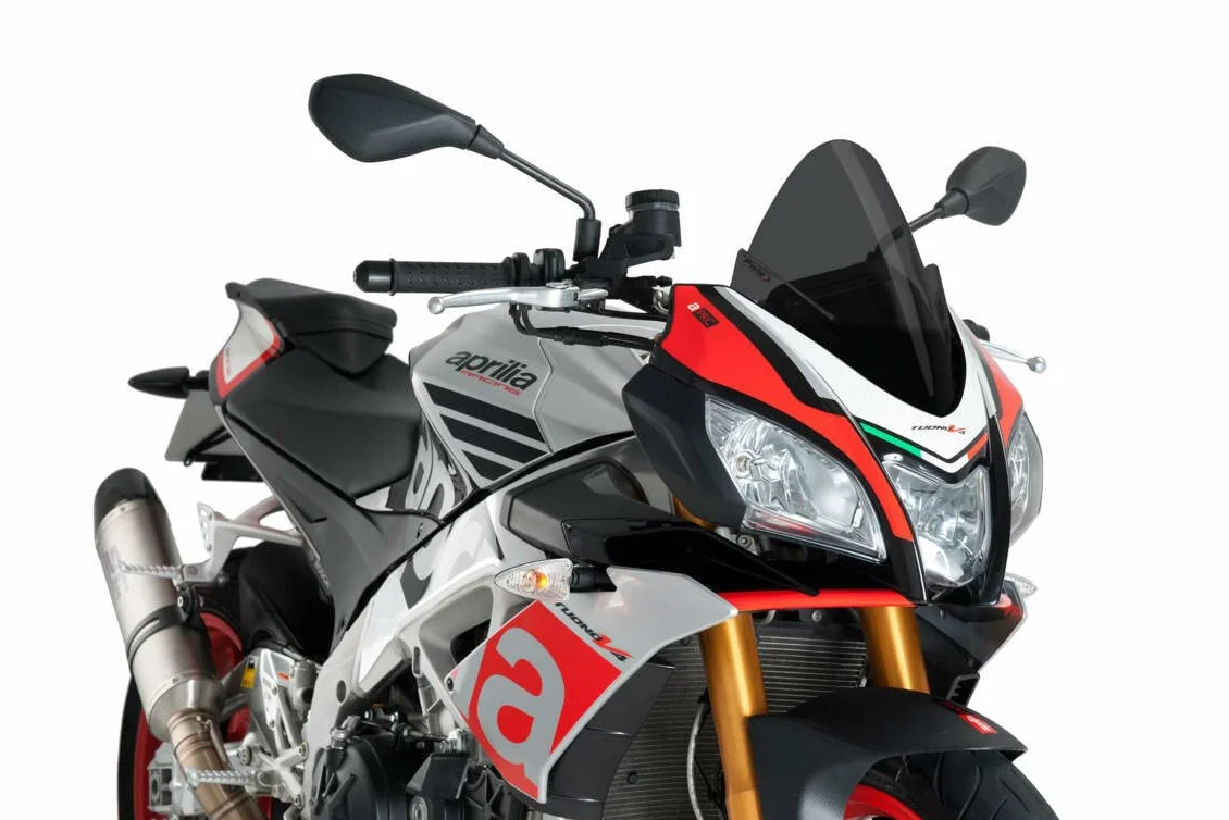 Puig 7615 F Racing ekran do Aprilia Tuono V4 RR/Factory 15 "17-, Dark Smoke