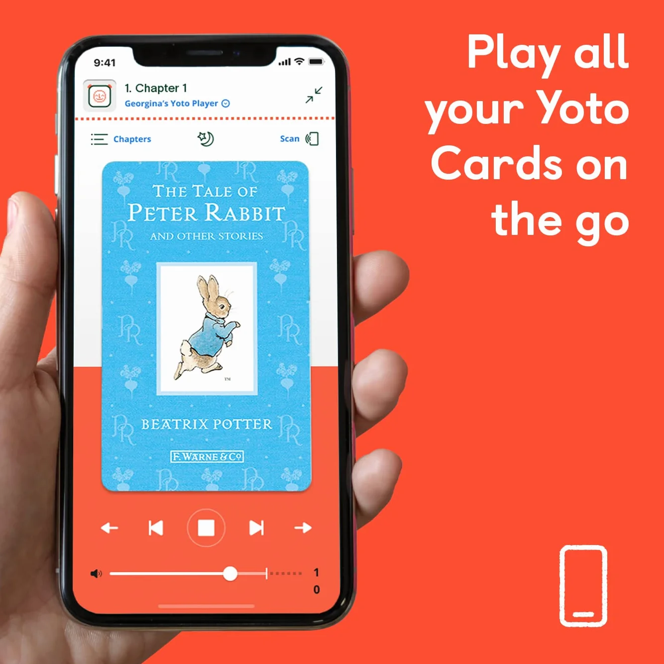 Yoto The Tale of Peter Rabbit i inne historie Beatrix Potter-Kids English Audio Card do użytku z Yoto Player & Mini All-in-1 audio, dla dzieci w wieku 3+