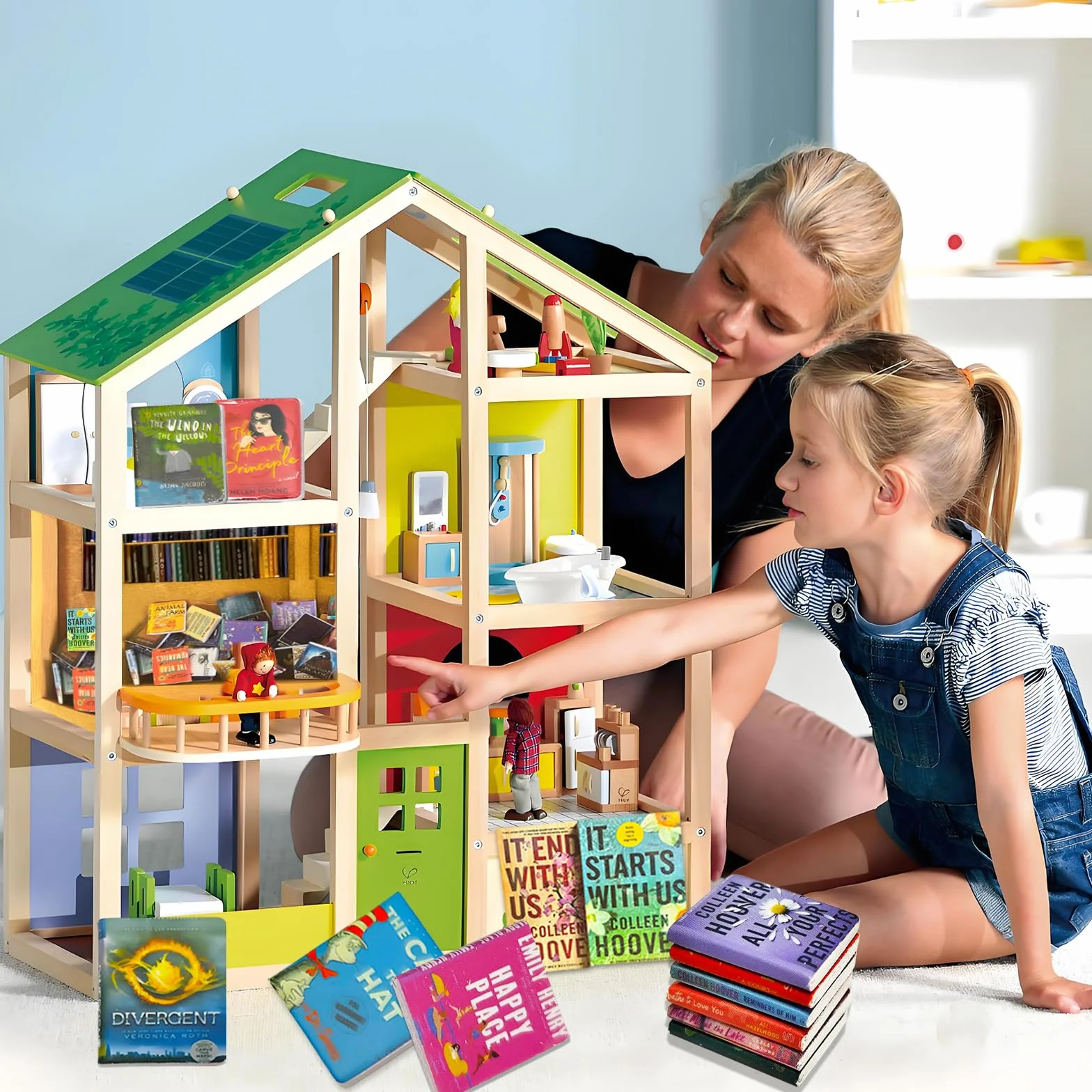 200 Domek dla lalek Książki, Mini Książki, Miniaturowe Książki, Akcesoria do domku dla lalek, do gabinetu, sypialni, biblioteki