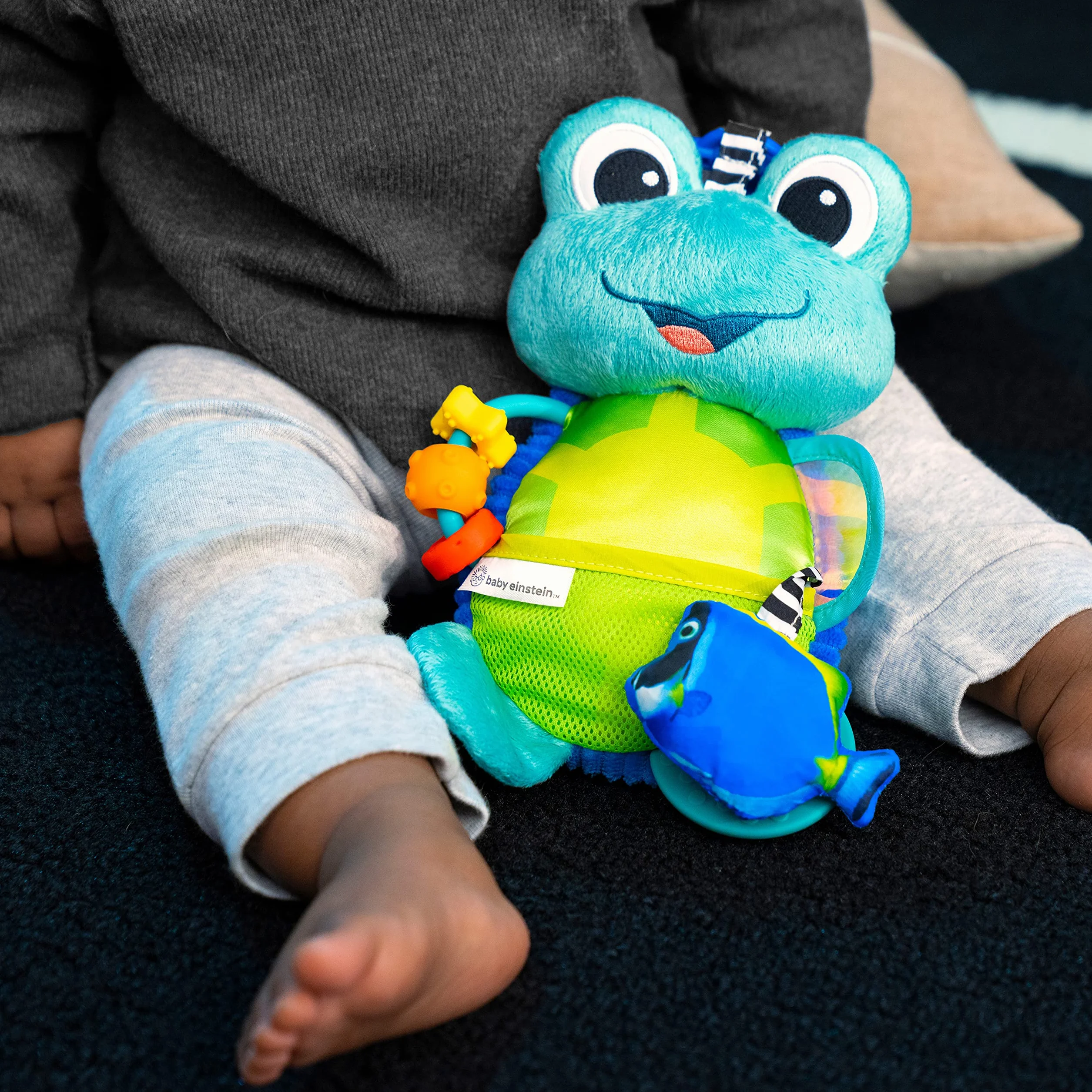 Baby Einstein, Ocean Explorers, Neptune's Sensory Sidekick, zabawka aktywnościowa z 7 zabawkami do pobudzania, rozwój motoryki - od urodzenia