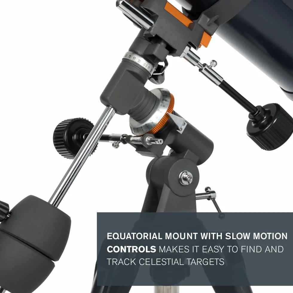 Celestron 31045 AstroMaster 130EQ Newtonian Reflector Telescope, Dark Blue - Newtonowski teleskop zwierciadlany Celestron 31045 AstroMaster 130EQ, ciemnoniebieski
