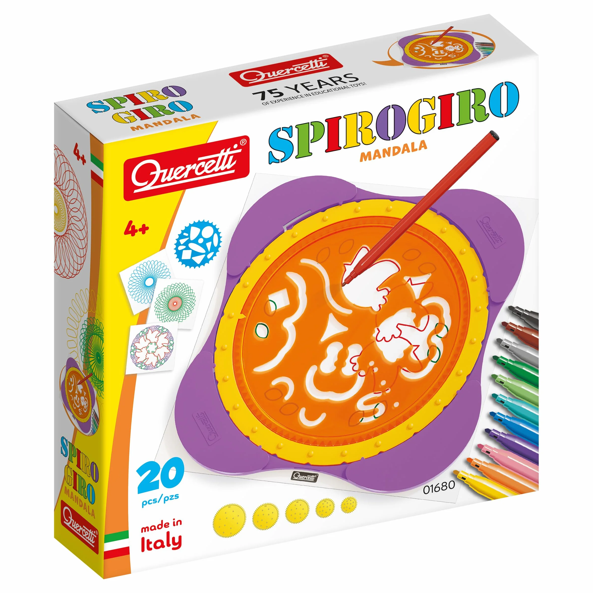 Quercetti - Spirogiro Mandala - zestaw do rysowania