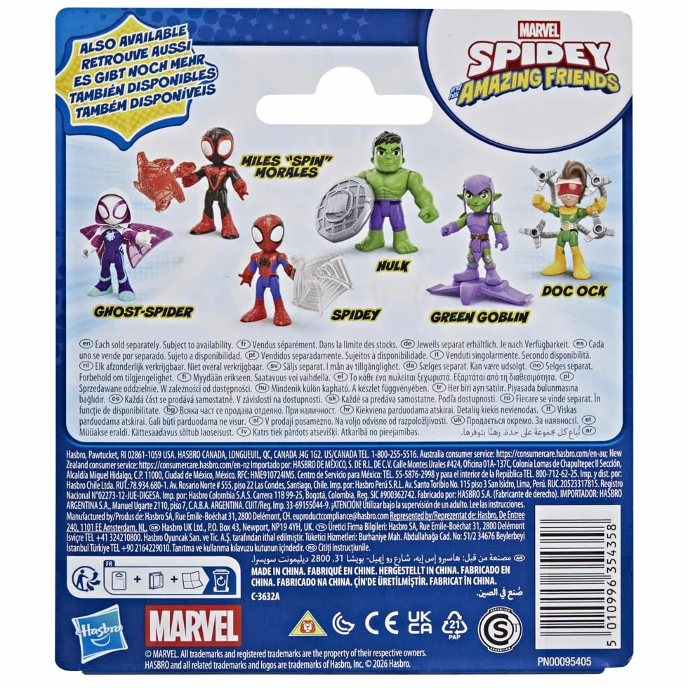 Doc Ock z serialu ""Spidey i super-kumple"" Marvela, zabawka z dodatkiem, figurki w skali 7,6 cm, zabawki z superbohaterami dla dzieci, wiek: od 3 lat