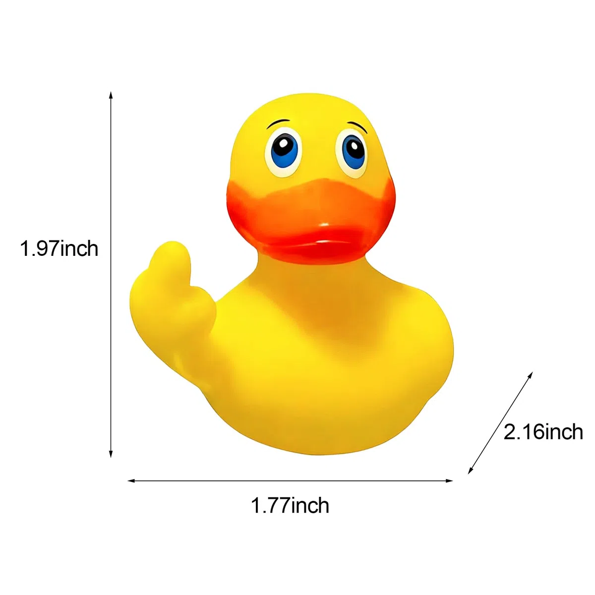 Gumowe kaczki, 5,5 cm palec gumowa kaczka, kaczki śmieszna guma śliczna mała gumowa kaczuszka akcesoria samochodowe do dekoracji deski rozdzielczej samochodu Jeep (3 szt.)