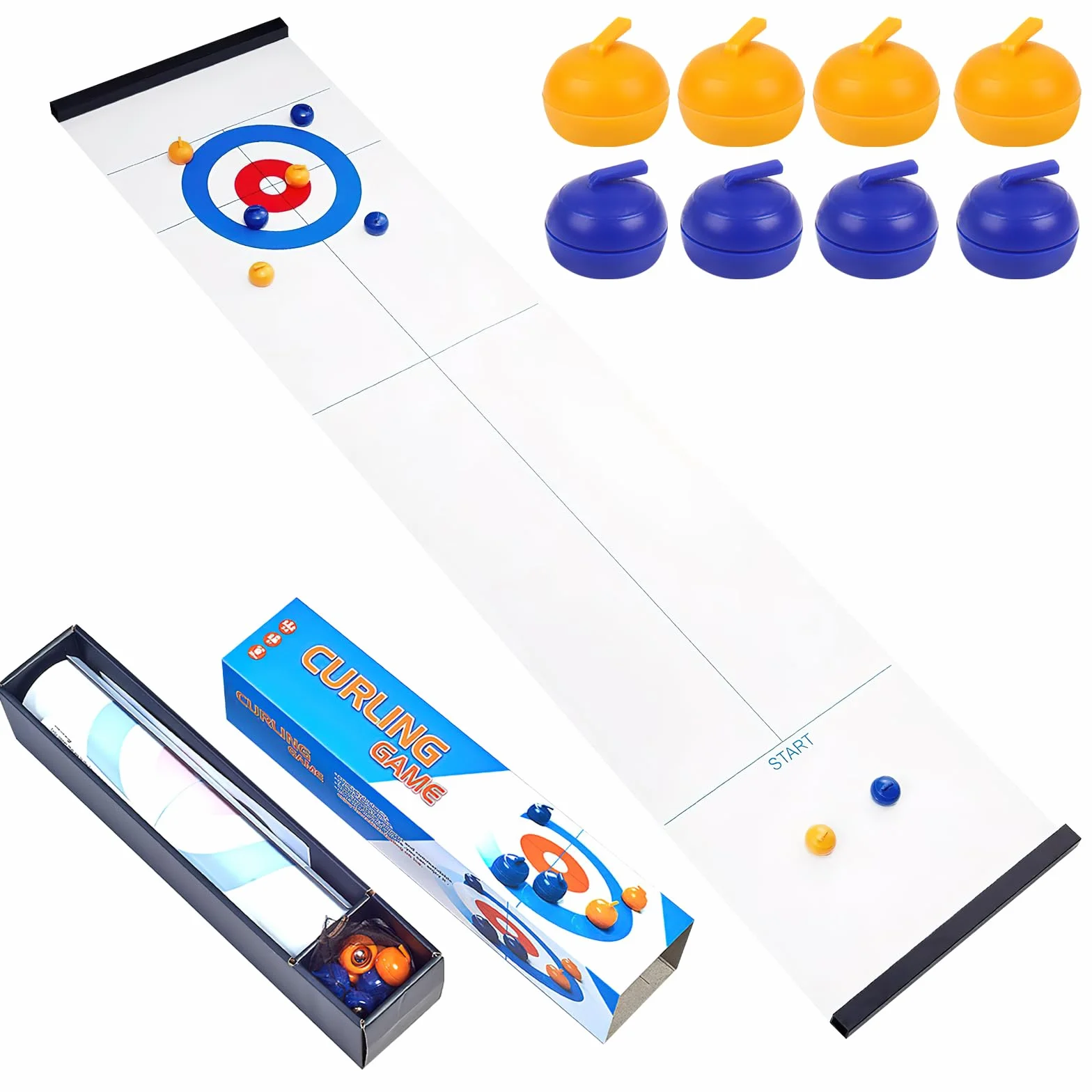 Mini stół do gry w curlingu, do gry shuffleboardingu, do gry stołowej, curlingu, mini stołów, mini piłki do curlingu, mini stół do curlingu, mini gry stołowe