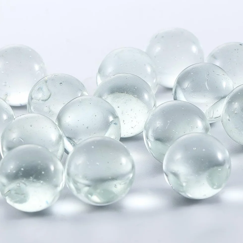 20 szt., 10 mm, 14 mm, 16 mm, szklane kulki, przezroczysty jednolity marmur, okrągłe marmurowe koraliki, kulki do pinballa, przezroczyste szklane kulki (16 mm)
