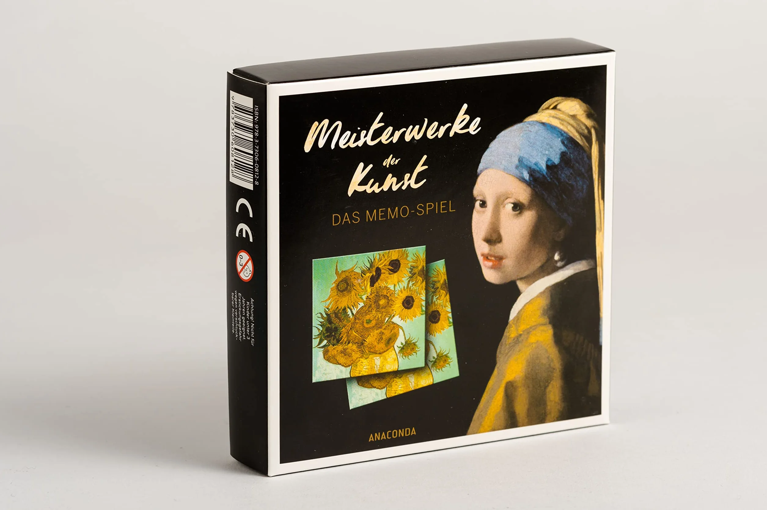 Meisterwerke der Kunst: Memo-Spiel mit 40 Spielkarten im Spielkarton