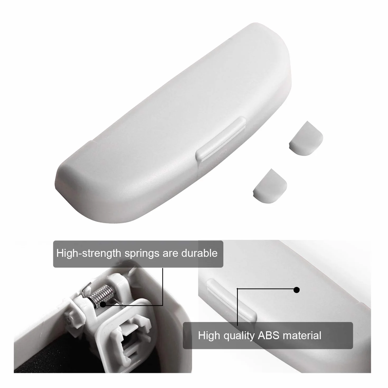 YEE PIN Etui na okulary do osłony przeciwsłonecznej i korekcyjnej do samochodu XC90 XC60 V90 S90 CC V60 F2, organizer do osłony przeciwsłonecznej, uchwyt na okulary, skrzynka do przechowywania