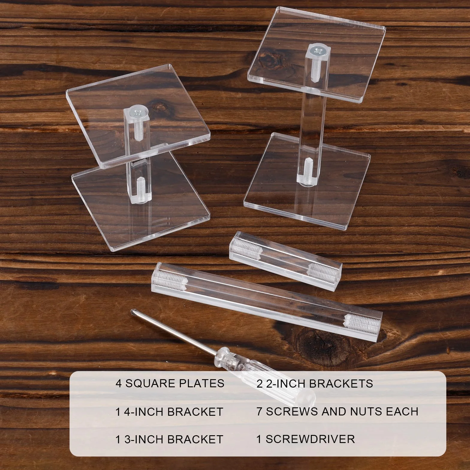 BOXOB 2szt Latające Miniatury Bojowe Risers, Regulowana Wysokość Wielopoziomowej Platformy Akrylowe Stojaki Bojowe do Prezentacji Terenu do Miniatur DND Gier Planszowych Akcesoriów RPG
