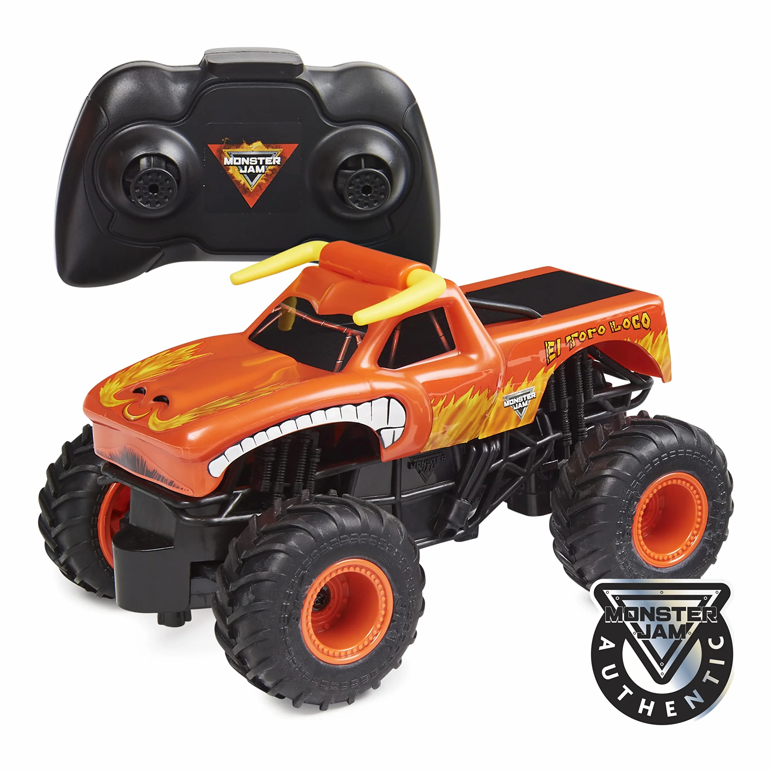 Monster Jam, Oficjalny pilot zdalnego sterowania El Toro Loco Monster Truck, skala 1:24, 2,4 GHz, dla dzieci w wieku od 4 lat