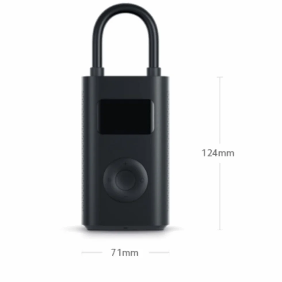Xiaomi 1S MJCQB05QJ Przenośny Kompresor Powietrza, Czarny, 12.4 x 7.1 x 4.5 cm