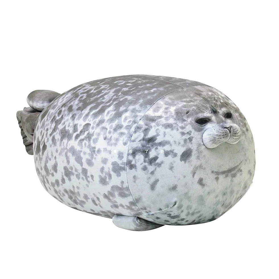 Chubby Blob Seal Pillow, wypchane zwierzątka, pluszowa zabawka, miękka bawełniana pluszowa zabawka, poduszka do przytulania, poduszka na poduszki, zabawki wypchane zwierzęta oceaniczne, prezenty dla
