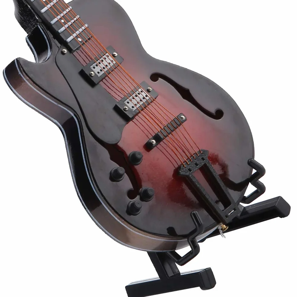 Klasyczny Model Gitary Miniaturowa Replika Mini Gitara Ozdoby Modelu Instrument Muzyczny Kolekcja Decor (Nr 2)