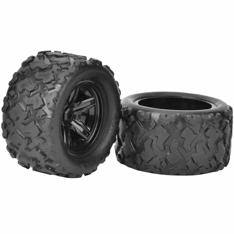 Haiboxing Zdalnie Sterowana Ciężarówka Opony Wymiana Opon Czarny 2 szt. Wymiana Opon kół Pasuje do Hs 18301 18302 18311 18312 1 18 Rc Car