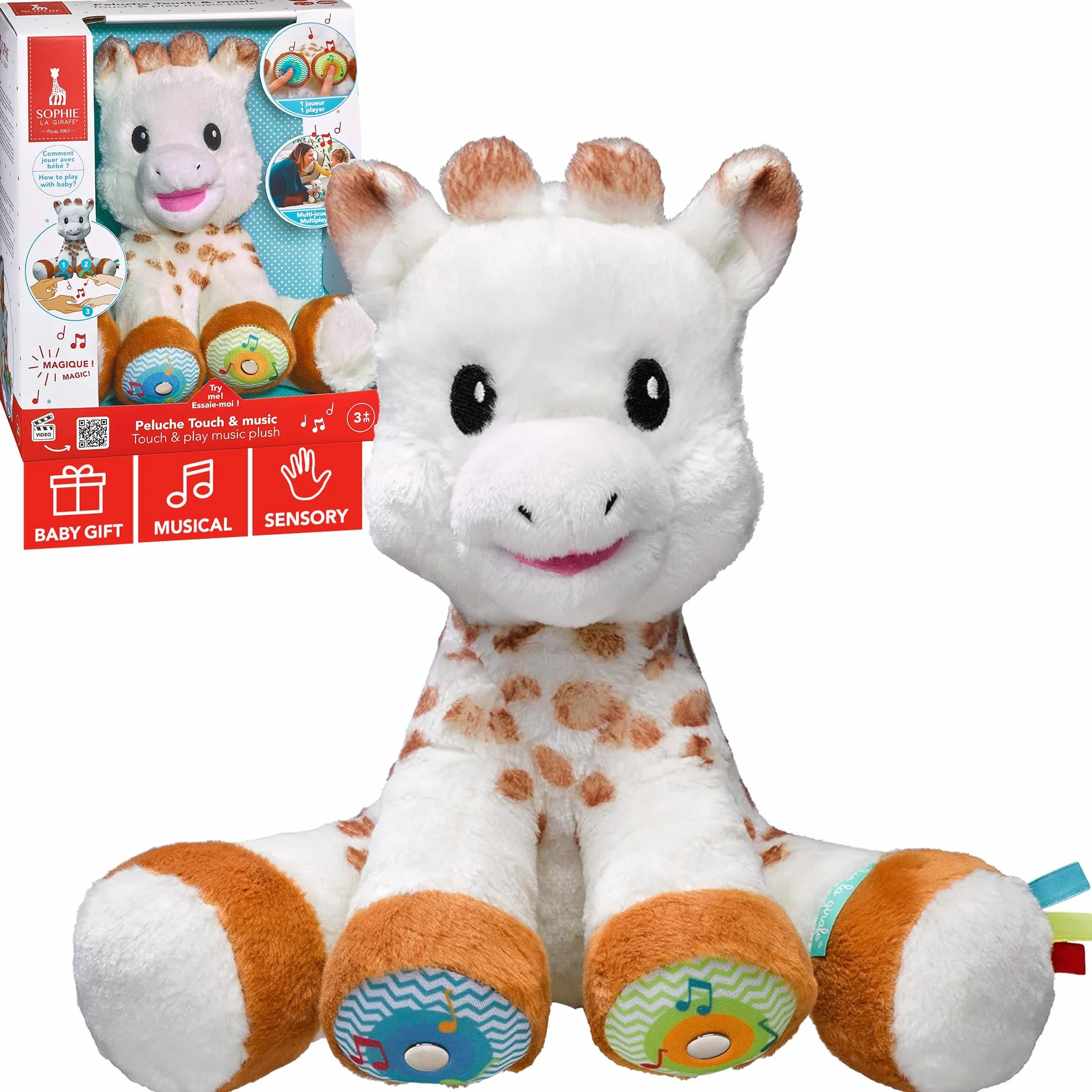 Sophie la Girafe – Touch and Music Magic pluszowa zabawka, 230806, wielokolorowa