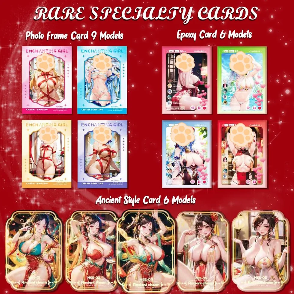 MEIKAl Series - Charming 2 Series, 1 pudełko, karta Waifu Goddess Card klasyczna seria produktów - karta kolekcjonerska (seria Charming 2)