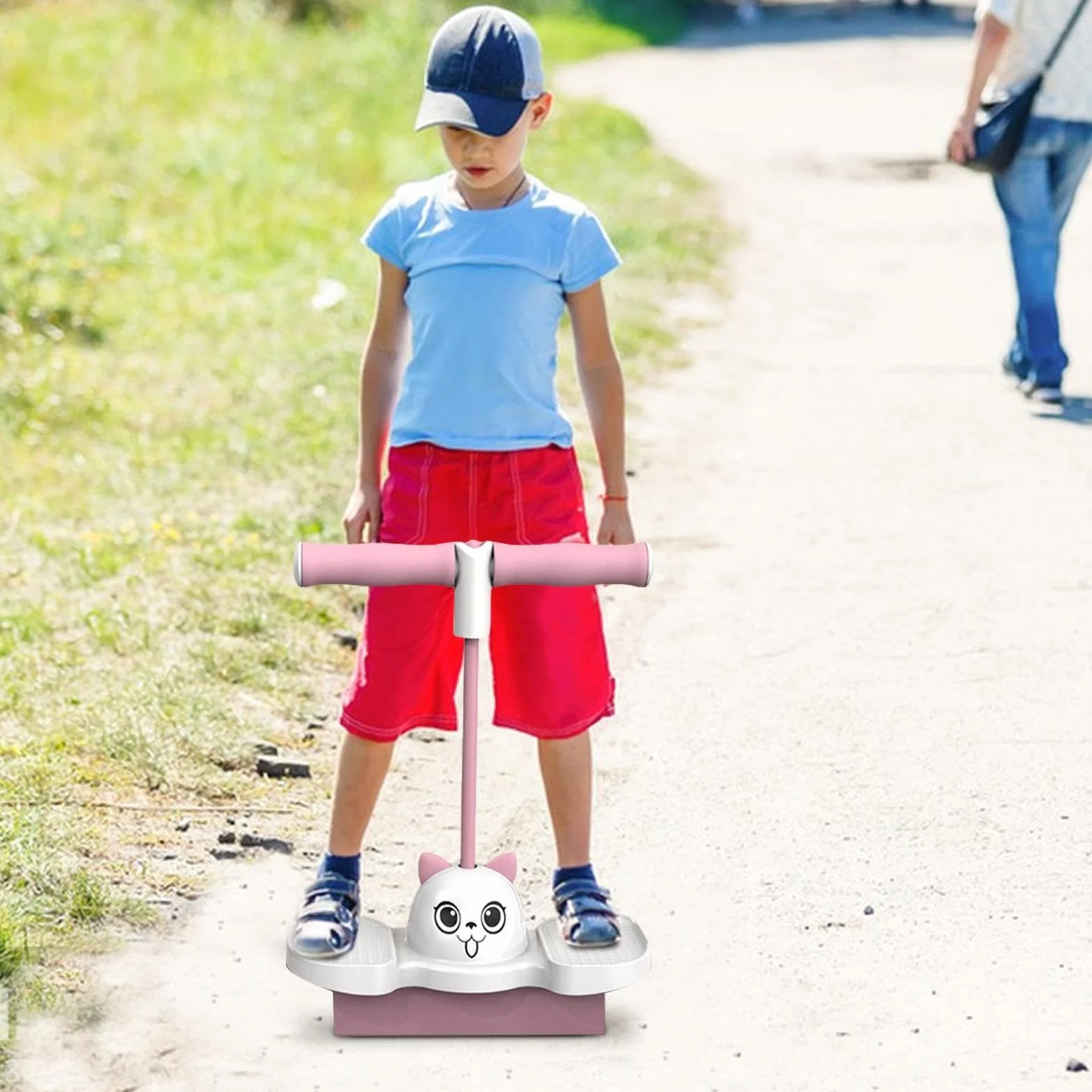 Balance Bounce dla dzieci, zabawka do skakania dla dzieci | Zabawka treningowa do skakania z pi?k? | Uroczy skoczek do skakania, antypo?lizgowa zabawka do skakania, zabawka szkoleniowa do