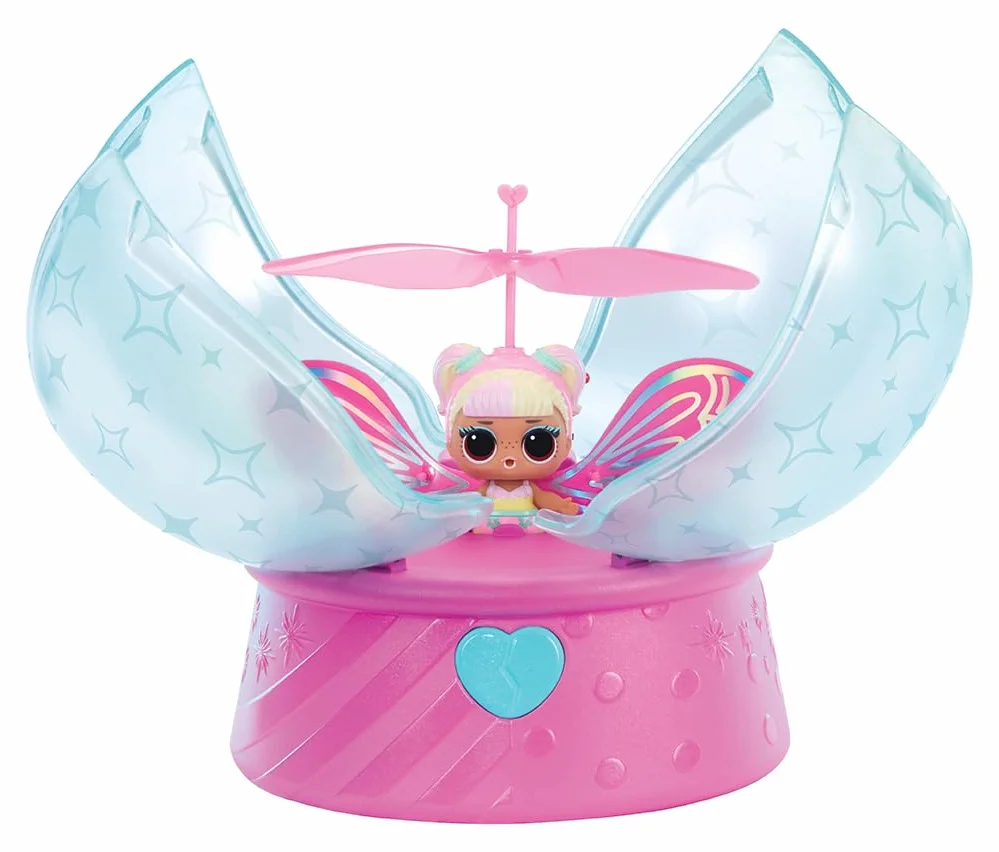 L.O.L. Surprise! Magic Flyers Fairies Tots – Flower Child – Zawiera 1 Laleczkę i Magiczną Różdżkę, w Opakowaniu w Kształcie Kwiatu. Zbierz Obie Wróżki z Tej Kolekcji