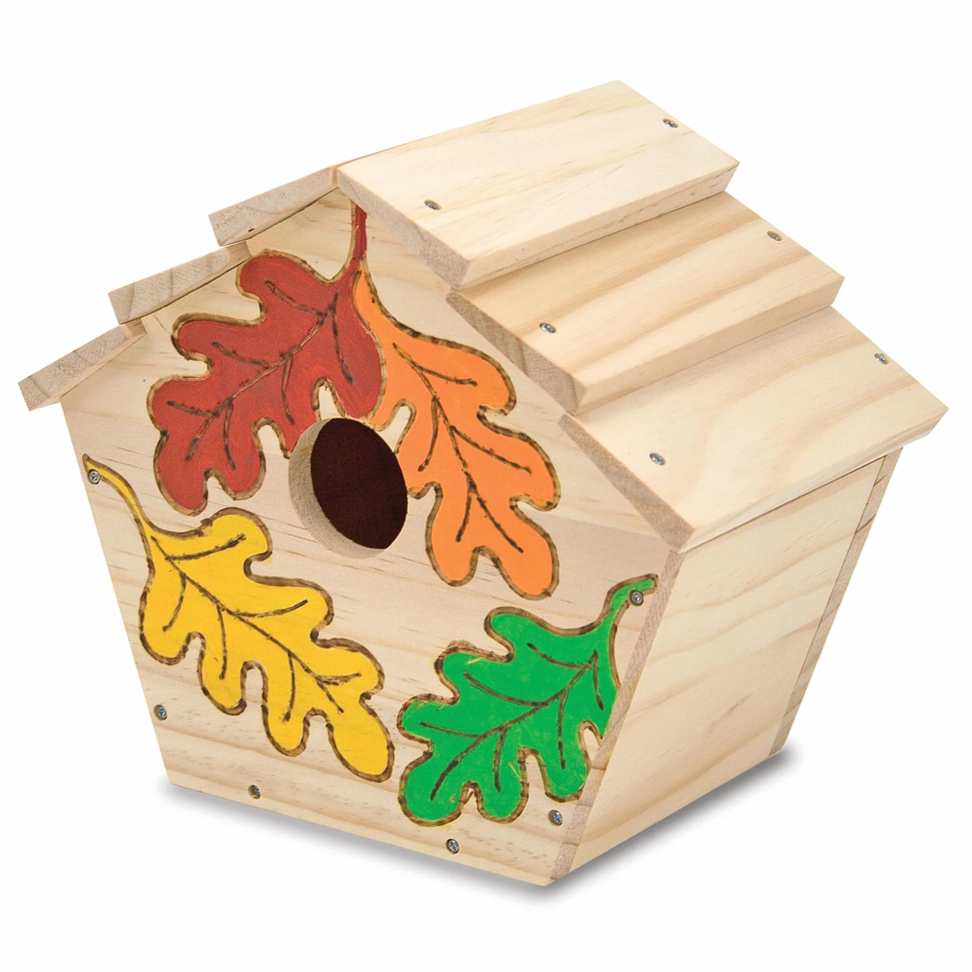Melissa & Doug – budka dla ptaków do własnoręcznego montażu | sztuka i rzemiosło | zestawy do rękodzieła: Created By Me, Made Easy i inne | 3+ | prezent dla chłopca lub dziewczynki