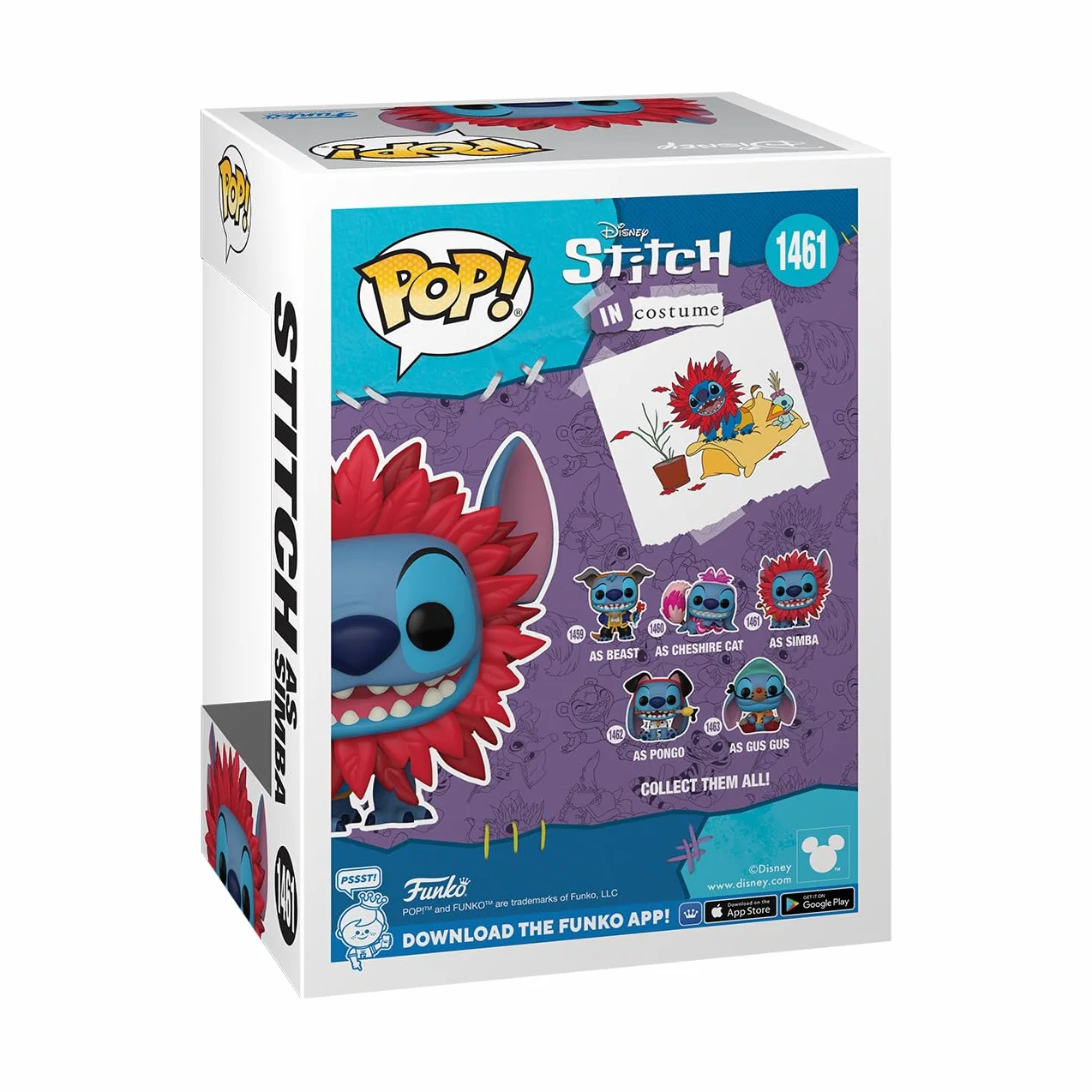 Funko POP! Disney: Stitch Costume - Simba - Disney: Lilo & Stitch - Kolekcjonerska figurka winylowa - Pomysł na prezent - Oficjalny towar - Zabawki dla dzieci i dorosłych - Fani filmów