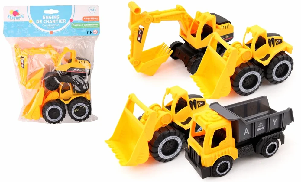 Bouwtruck - Interventievoertuigen - 022773 - Willekeurig model - Kunststof - 1/24 - Vrij rollende voertuigen - Werk - Kinderspeelgoed - Vanaf 3 jaar