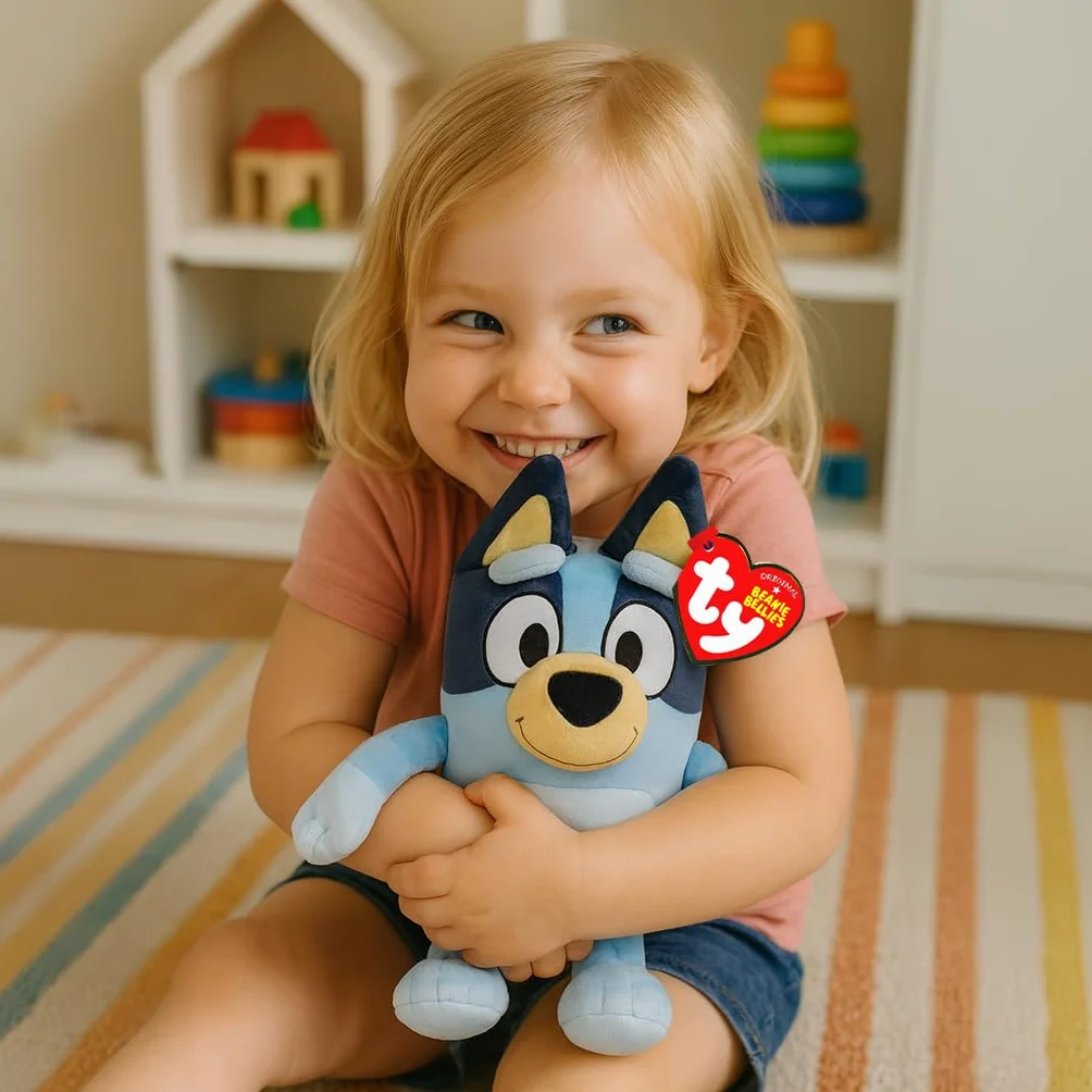 TY Bluey Bandit przytulanka dla dzieci, kolekcjonerska zabawka z pluszu, przytulanka dla niemowląt, oficjalna kolekcja Beanie Babies, przytulanki dla dzieci