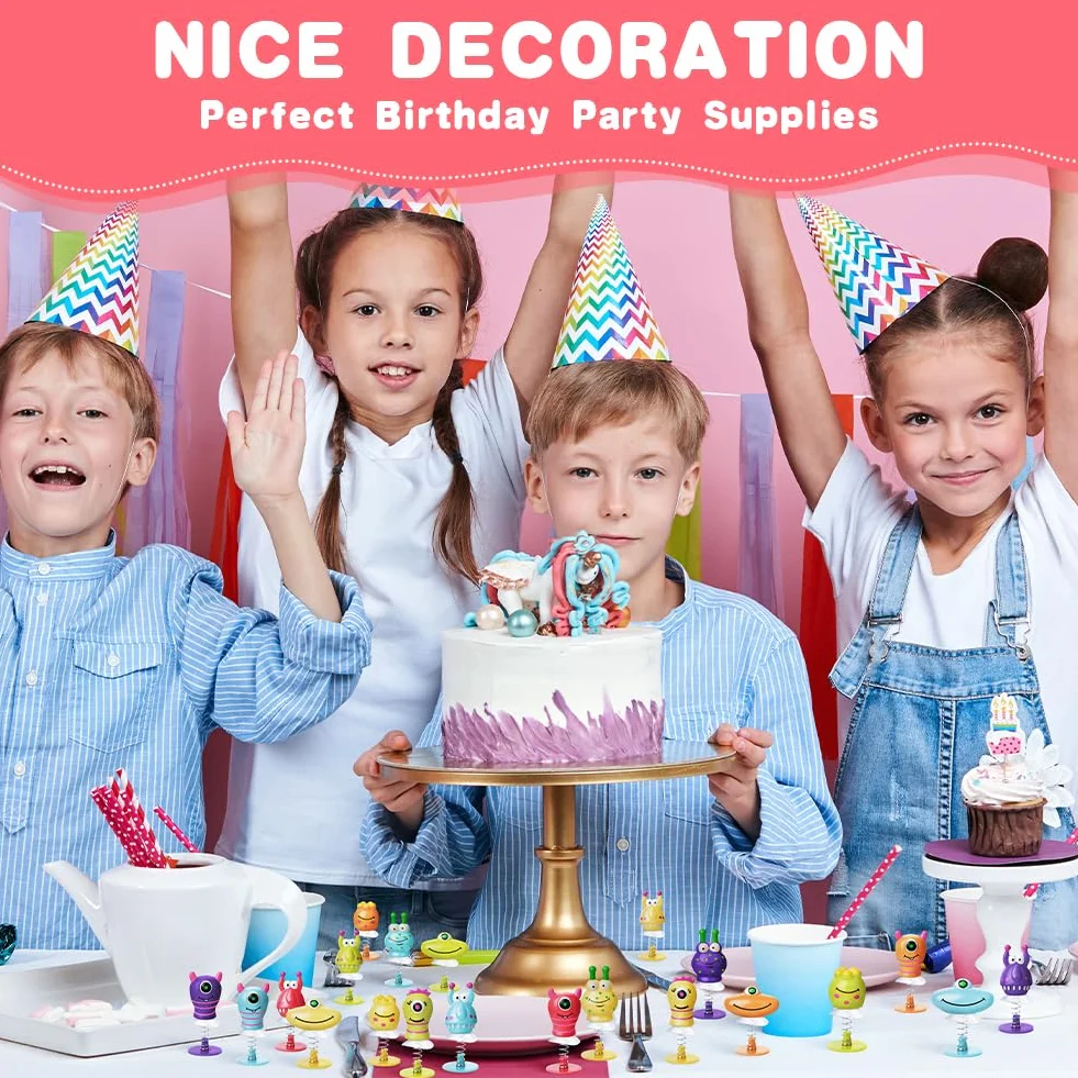 36 sztuk zabawek z potworami, zabawki do skakania dla dzieci, zestaw 6 różnych zabawek Jump Pop Up Monster Toys, zabawki, psotniaki potwór