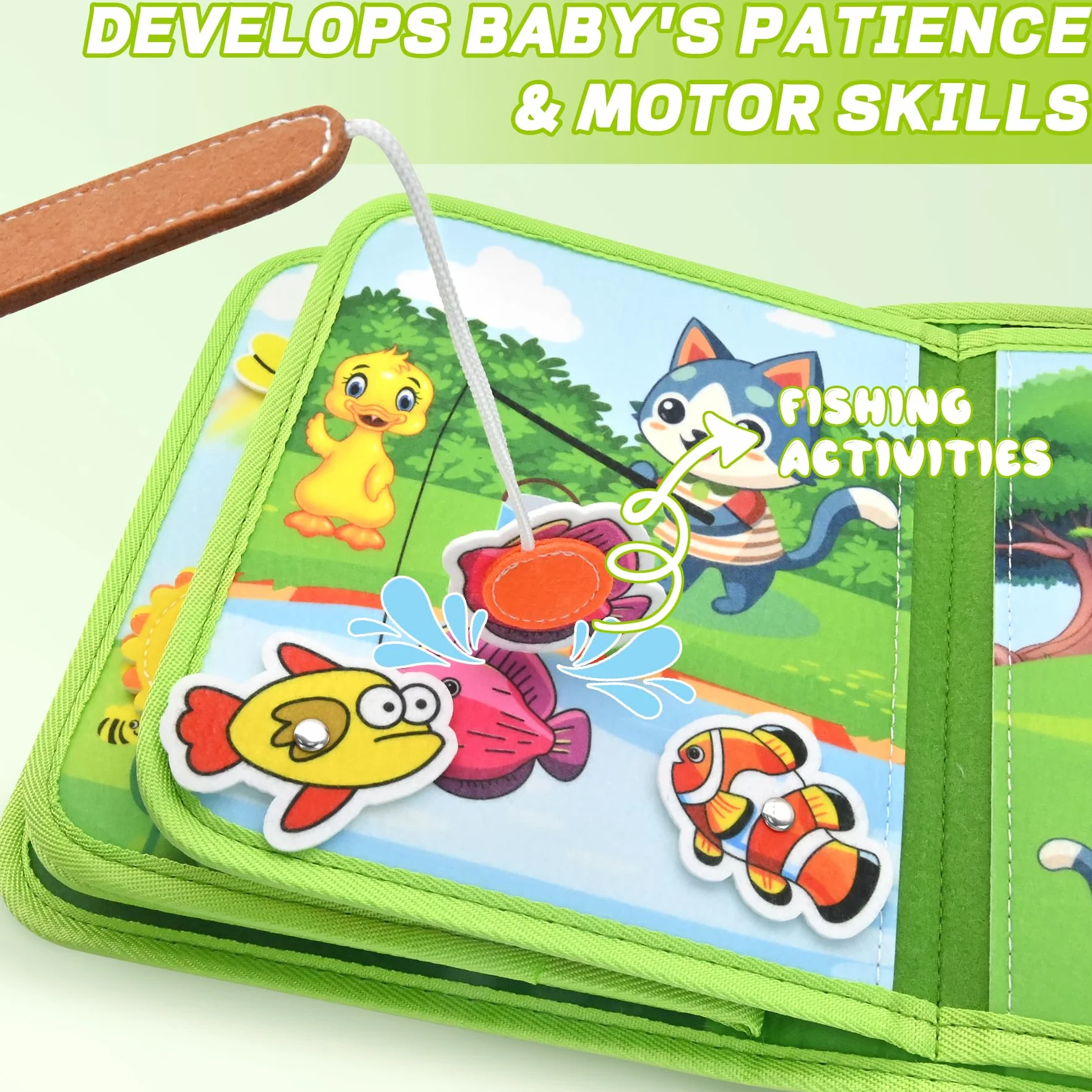 Zabawka dla niemowląt 1 rok Busy Board Montessori, wiek 1, 4 lata, z 6 warstwami deski, zabawka dla dzieci 1, 2, 3, 4 lata, zabawki do aktywności i rozwoju, prezent dla dzieci od 1 do 4 lat
