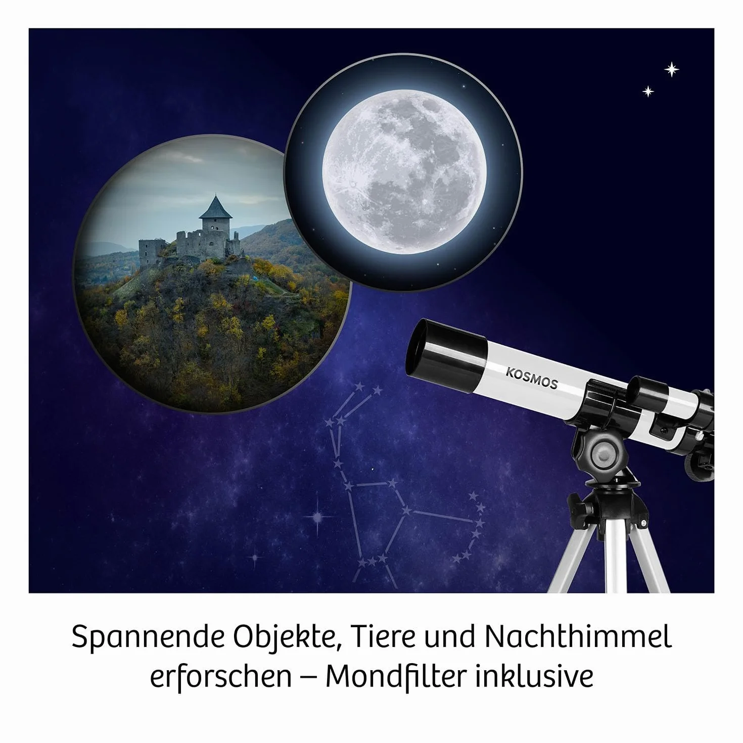 Entdecker-Teleskop: Experimentierkasten