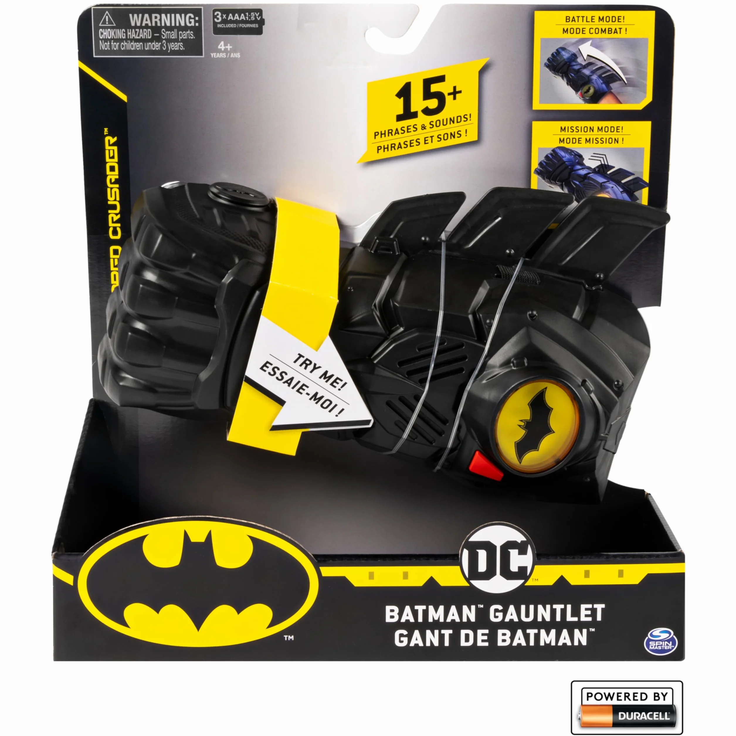 DC Comics BATMAN Interaktywna rękawica z ponad 15 zwrotami i dźwiękami, dla dzieci w wieku od 4 lat