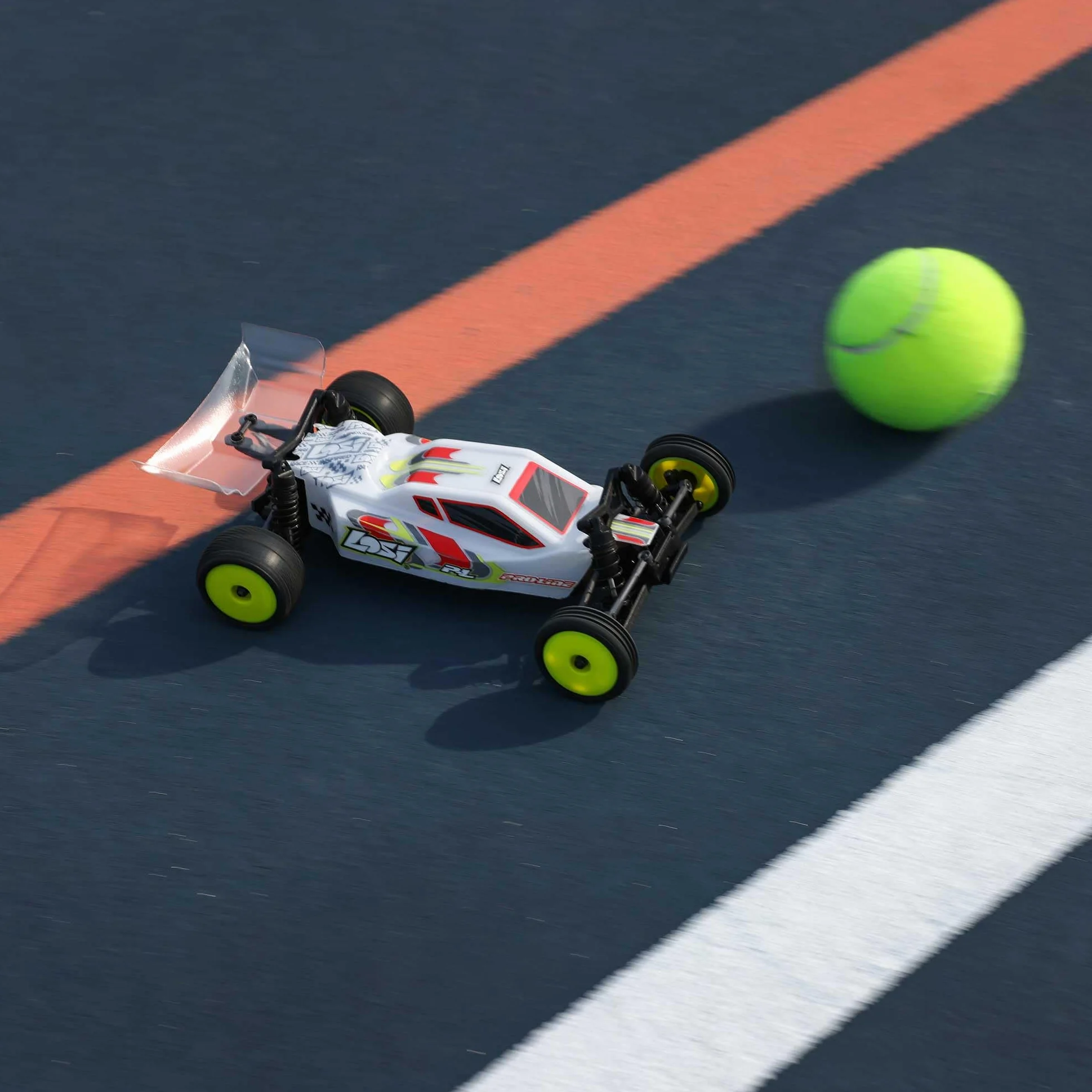 Losi Micro-B Buggy z napędem na 2 koła, biały RTR LOS00007T1