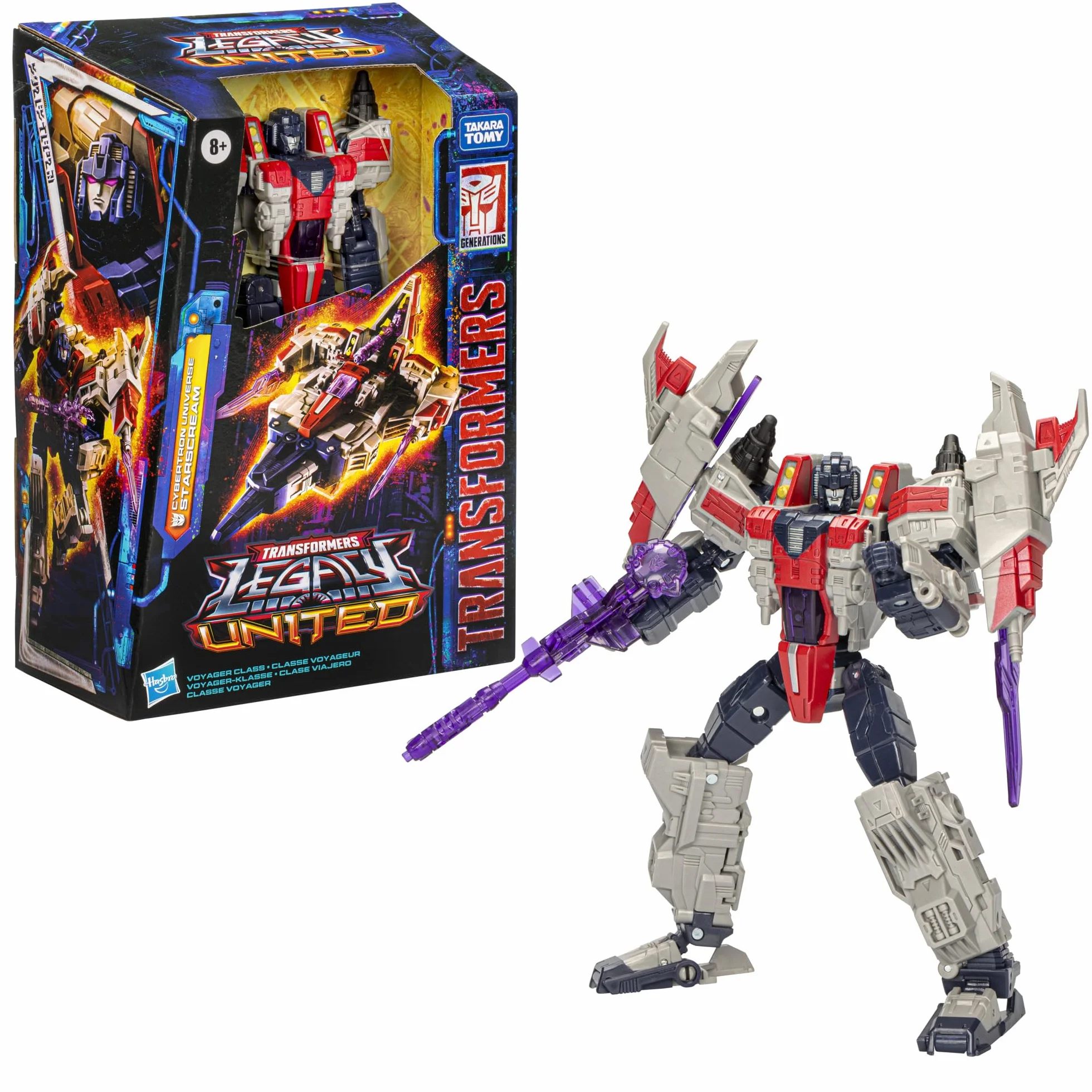 Transformers Legacy United Voyager, klasa Cybertron Universe Starscream, figurka akcji