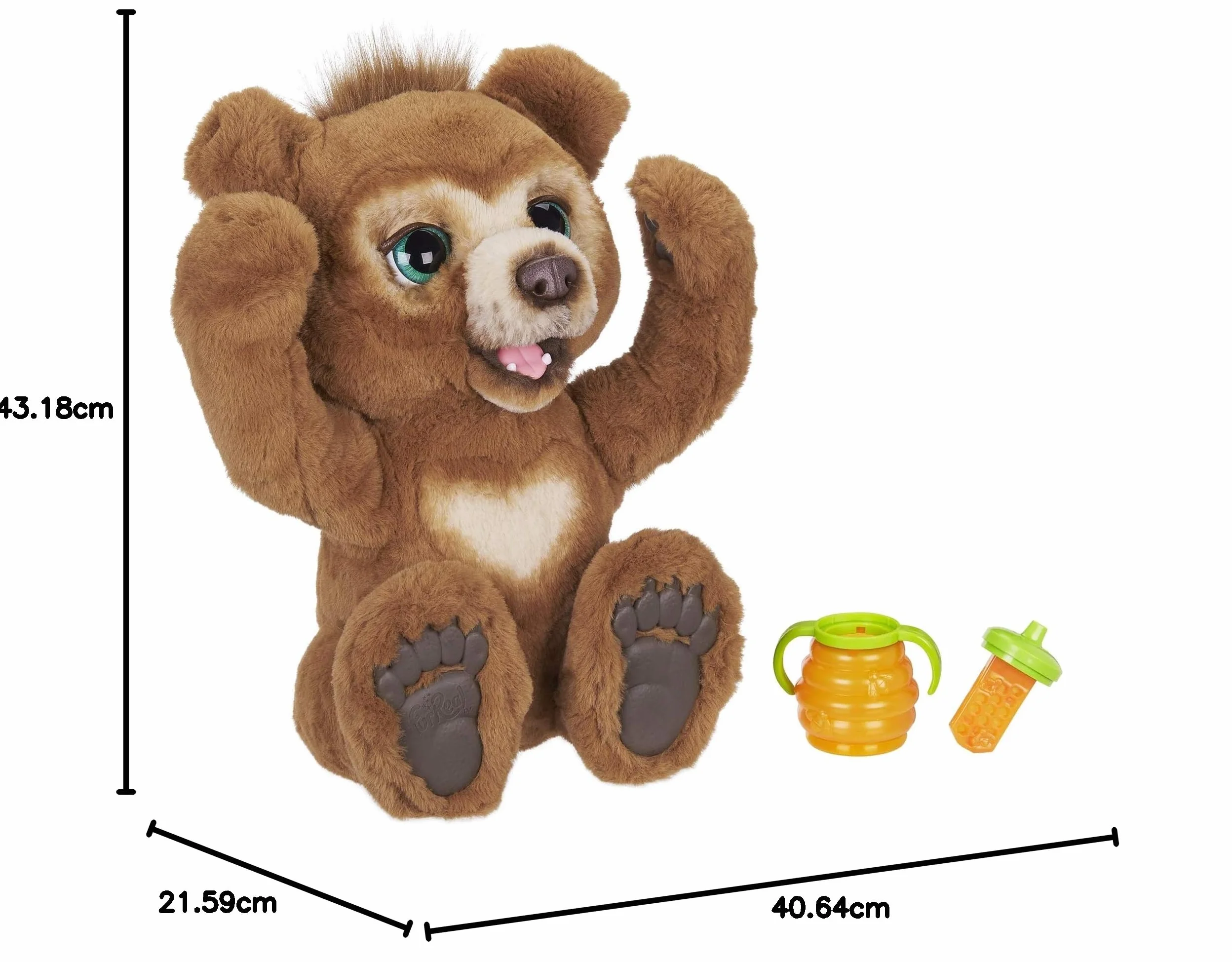 FurReal Friends E4591101 Miś, Miś Interaktywny Cubby
