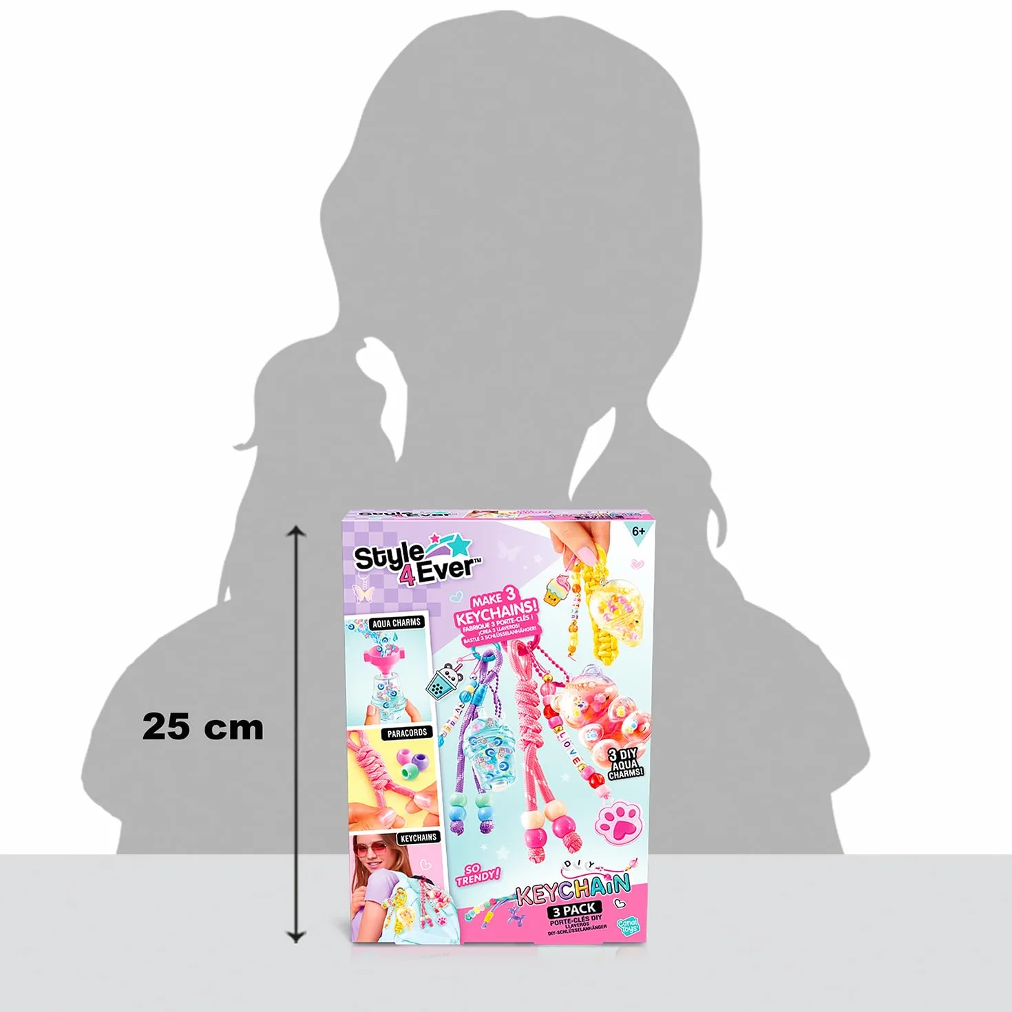 Canal Toys - Style 4 Ever - Zestaw breloczków do kluczy DIY - Stwórz zestaw 3 bardzo stylowych i modnych unikalnych kluczy - Pomysł na prezent dla dzieci od 6 lat - Kreatywny wypoczynek - OFG 367