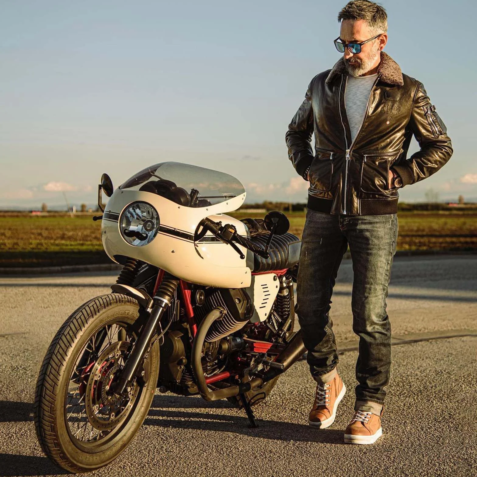 BORLENI Męskie buty motocyklowe, na lato, oddychające, skórzane, z zamkiem błyskawicznym, z wkładką przełączającą, antypoślizgowa podeszwa (czarne