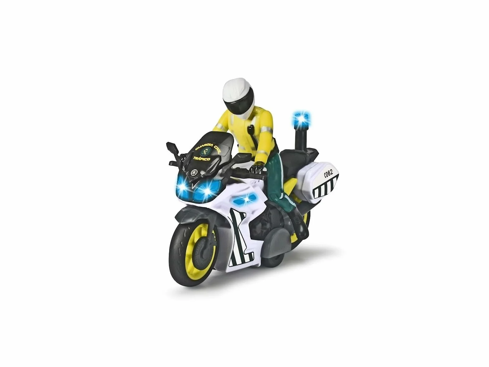 Dickie Toys - Motocykl Yamaha, ze zdejmowanym przegubem, tarcie, światło i dźwięk, odpowiedni dla chłopców i dziewczynek od 3 lat – 17 cm