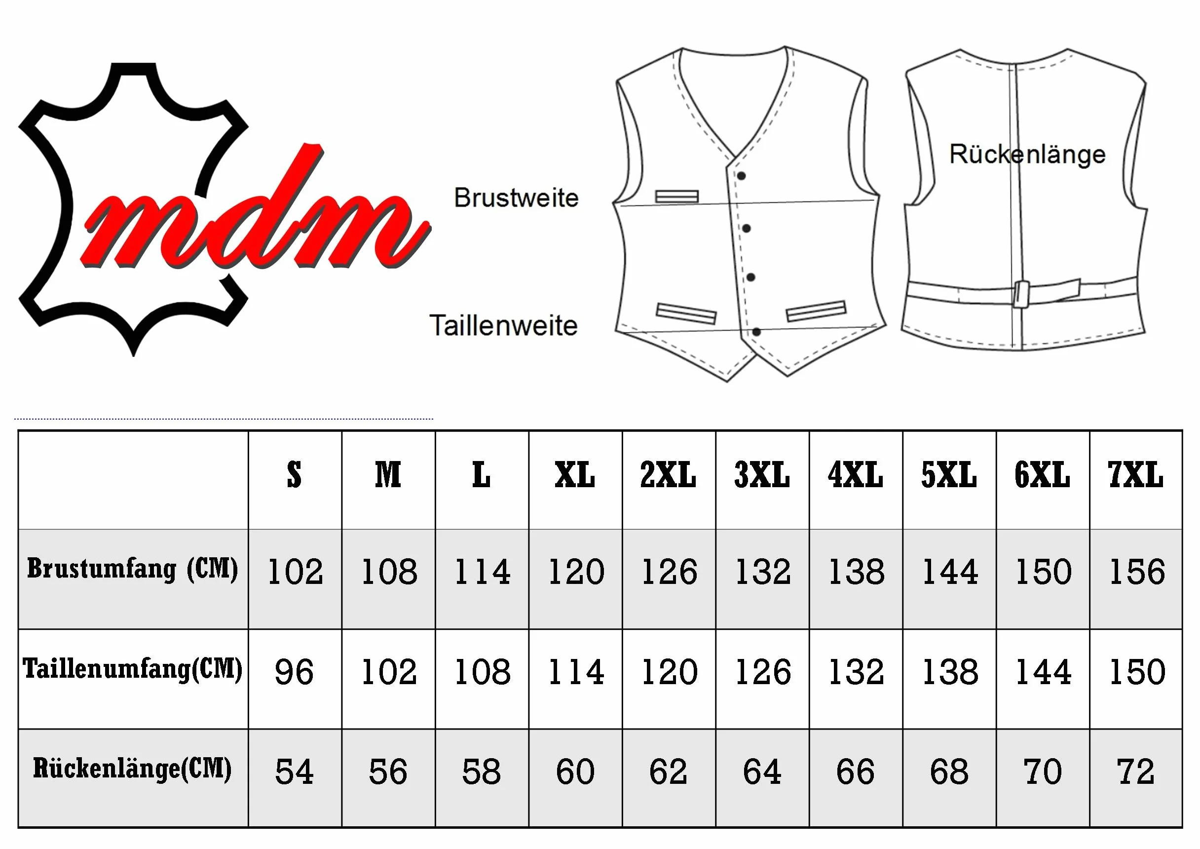 MDM Kamizelka skórzana w stylu vintage z prawdziwej skóry bydlęcej