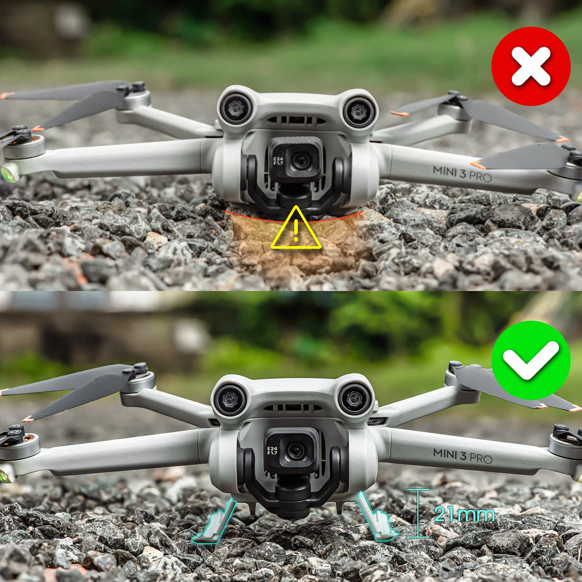 STARTRC Mini 3 Pro Landing Feet Extended Landing Gear Podwozie do DJI Mini 3 Pro Akcesoria (dron nie wchodzi w skład zestawu, tylko podwozie)