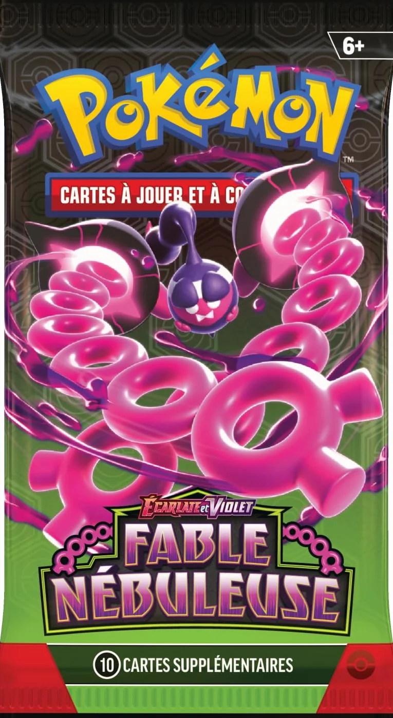 Pokémon: Blister 3 wzmacniaczy Scarlet and Violet Pêchaminus - Mgławica Bajka Pokémon TCG (3 boostery i 1 błyszcząca karta promocyjna)