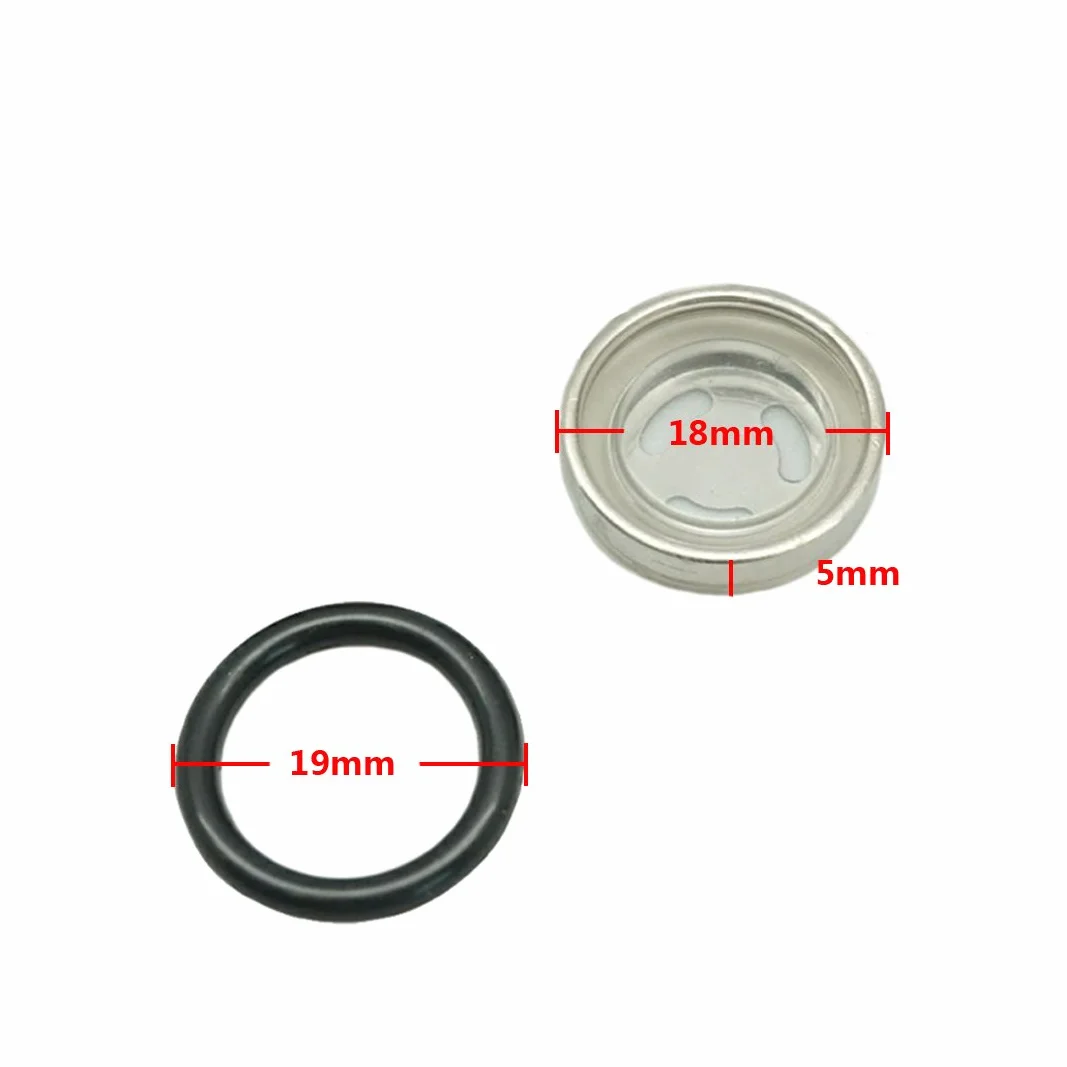 Lefossi wziernik do motocykla Ø 18 mm, pompa hamulcowa, pojemnik płynu hamulcowego, zestaw naprawczy pasuje do hamulców Master Cylinder Reervoir Motocykl Dirt Bike Roller Yamaha Kawasaki, Hondaa Suzukii