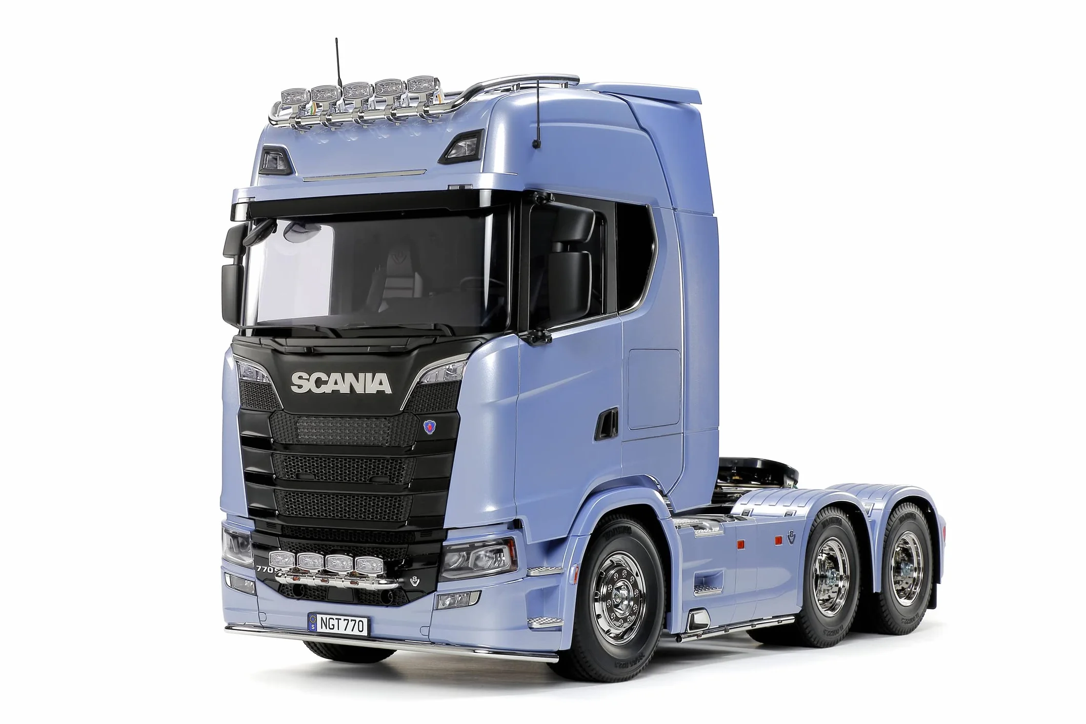 Tamiya 56368 1:14 RC Scania 770 S 6x4 - zestaw do montażu, ciężarówka RC, zdalnie sterowana, ciężarówka, zabawka konstrukcyjna, modelarstwo, majsterkowanie, nielakierowany