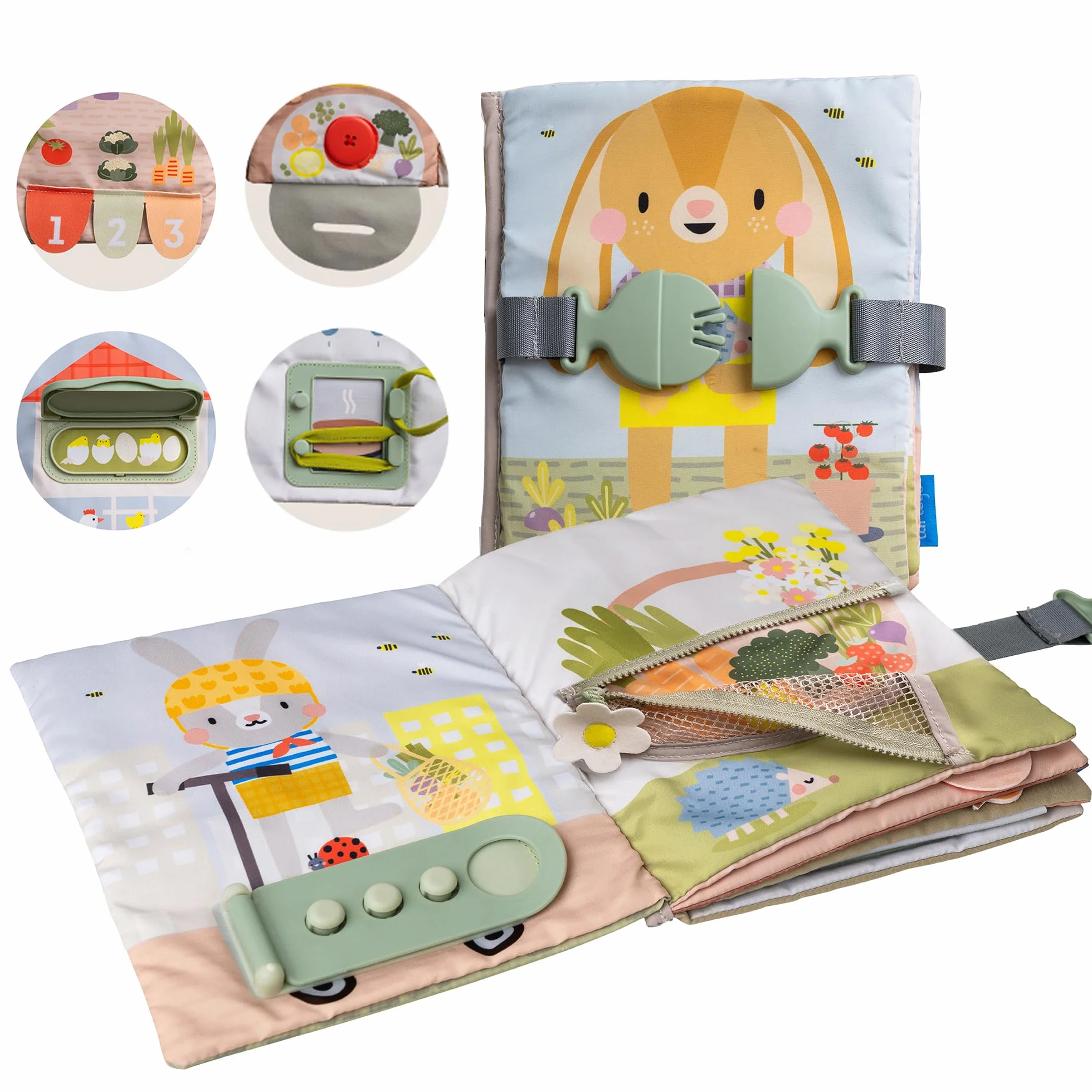 Taf Toys Montessori Zabawki dla dzieci w wieku 1-2-, 3 lat, zajęcia edukacyjne dla małych dzieci, z 12 sensorycznymi aktywnościami dla maluchów dla chłopców i dziewcząt