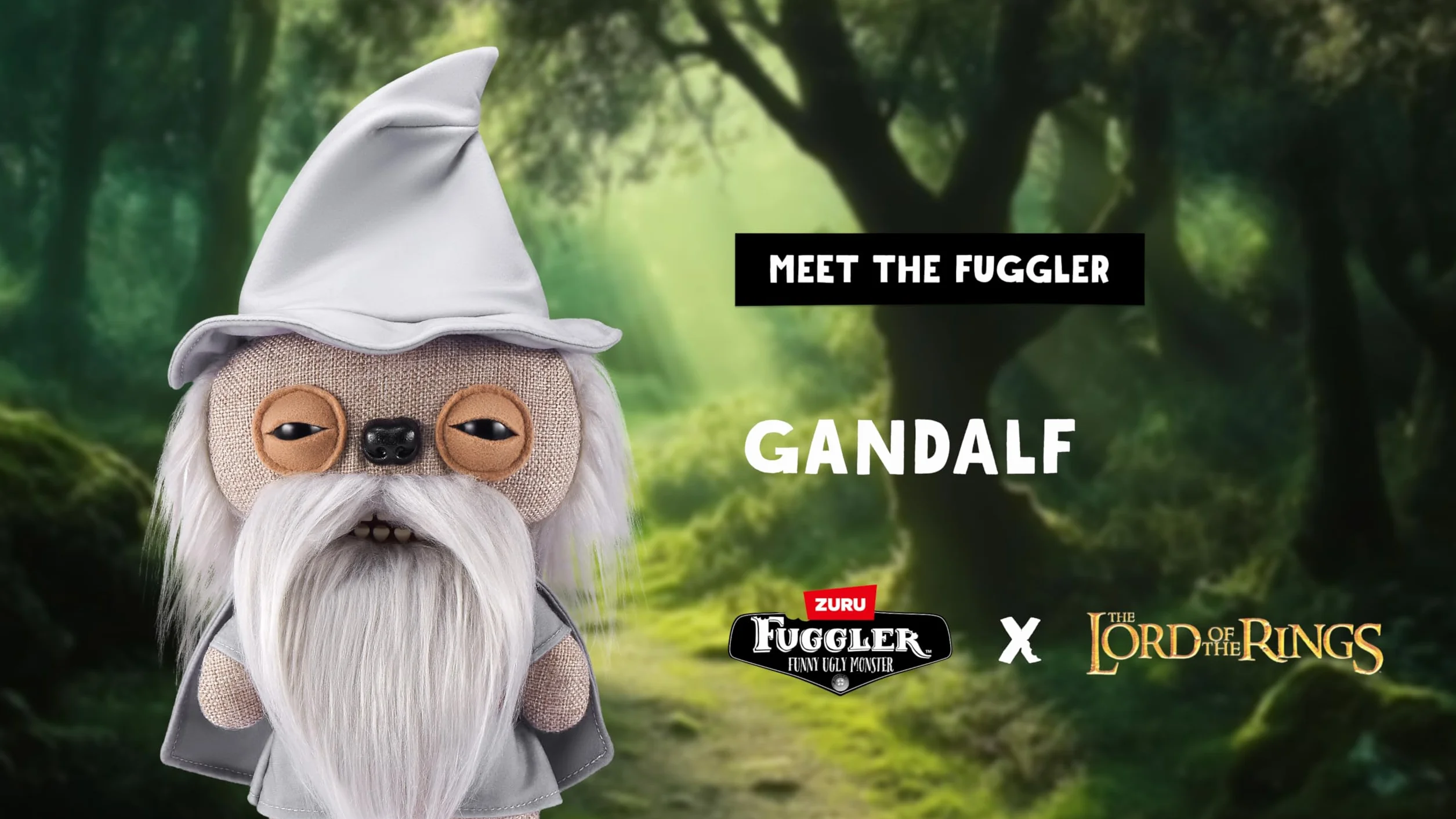 Fuggler Lord of the Rings by ZURU, Funny Ugly Monster, Plush, Collectible, Toy (Gandalf)