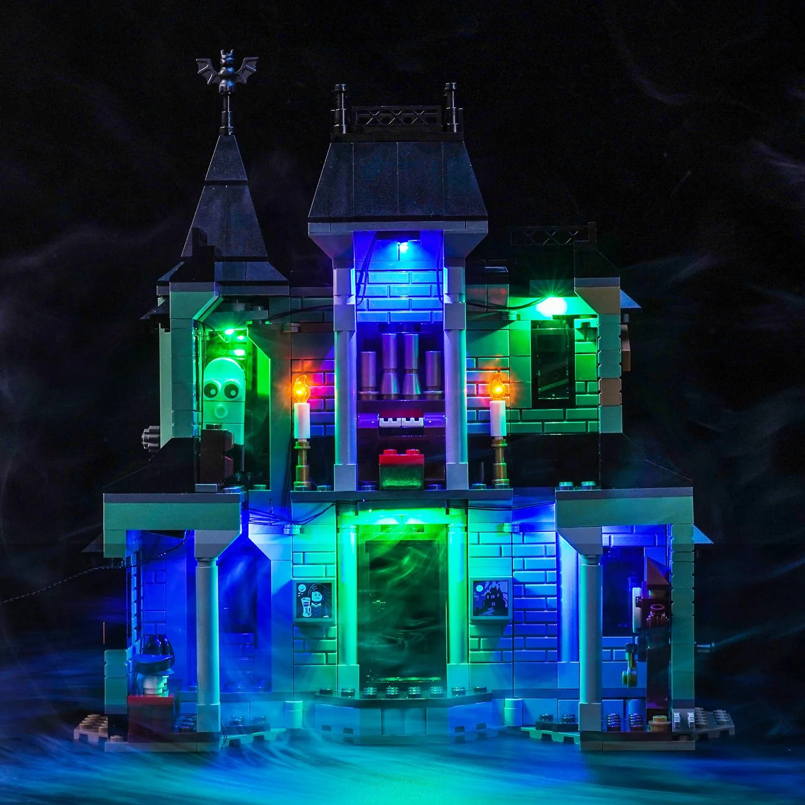 Zestaw oświetleniowy LED, kompatybilny z Lego 31167 Haunted Mansion (nie jest to model), zestaw do dekoracji kompatybilny z Lego Haunted Mansion Kreacyjne zabawki