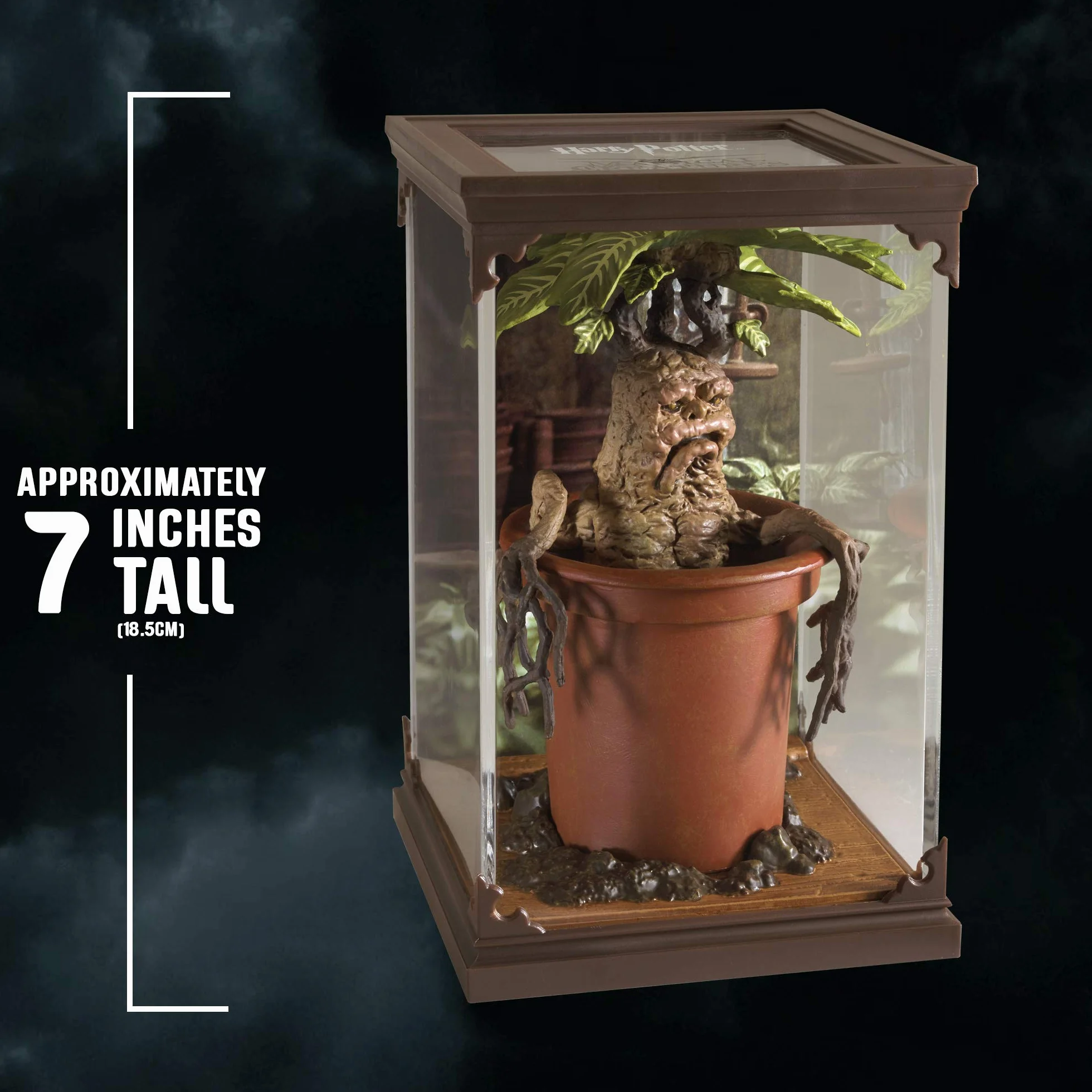 The Noble Collection Mandragora z magicznymi stworzeniami - ręcznie malowane magiczne stworzenie #17 - Oficjalnie licencjonowane figurki kolekcjonerskie o przekątnej 7 cali (18,5 cm) - dla dzieci i