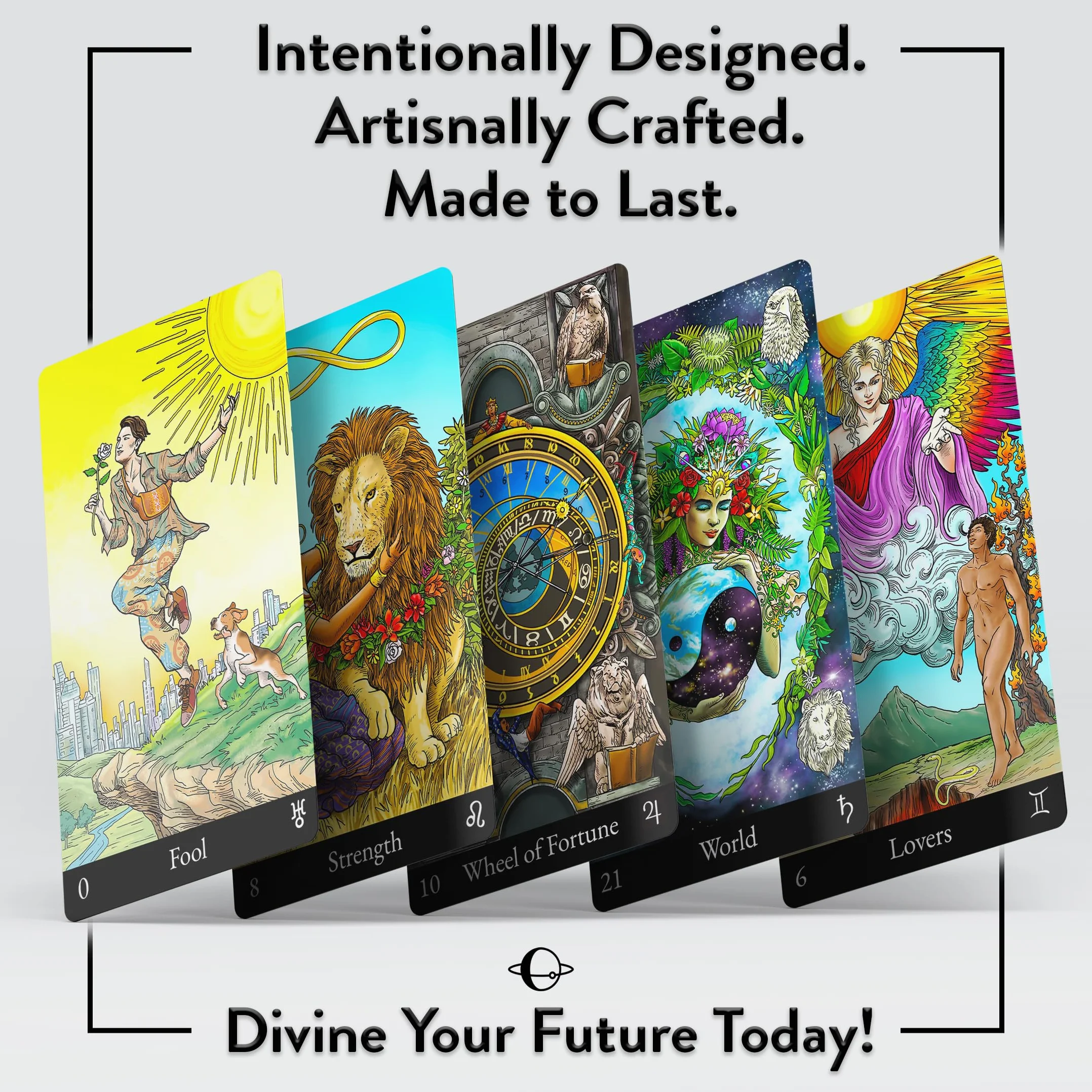 Tarot Deck z obszernym przewodnikiem – nowoczesna symbolika i ulepszone interpretacje cyfrowe dla wszystkich poziomów