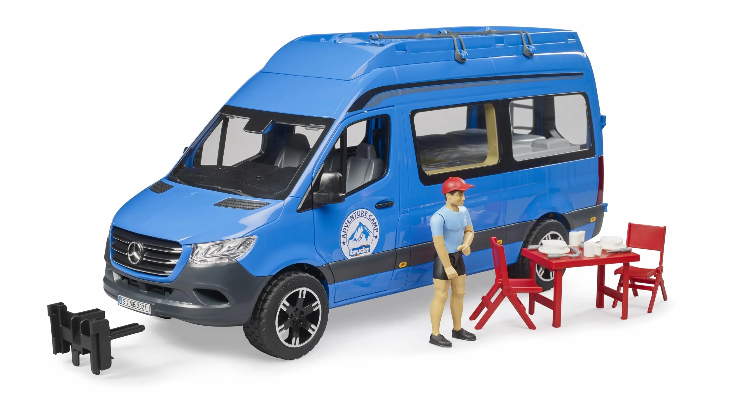 Bruder 02684 MB Sprinter Camper with Driver and Accessories