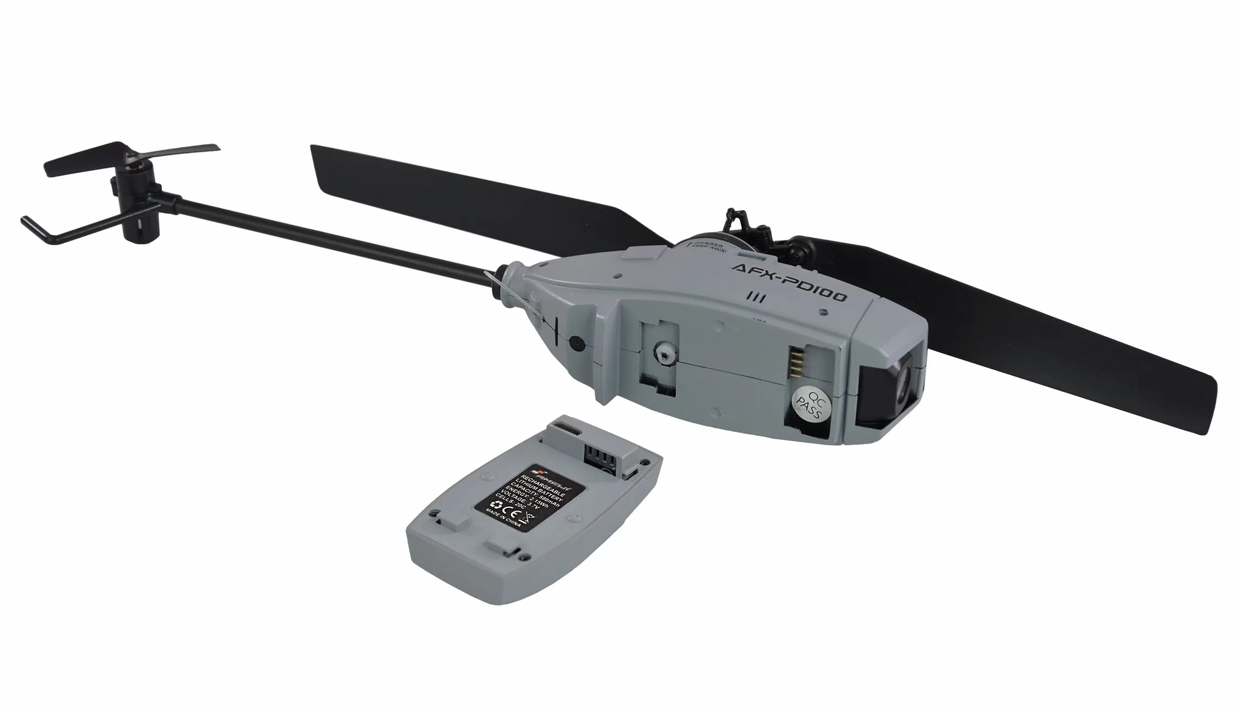 Amewi 25323 AFX-PD100 4-kanałowy helikopter z kamerą HD 6G 2,4GHz RTF, szary