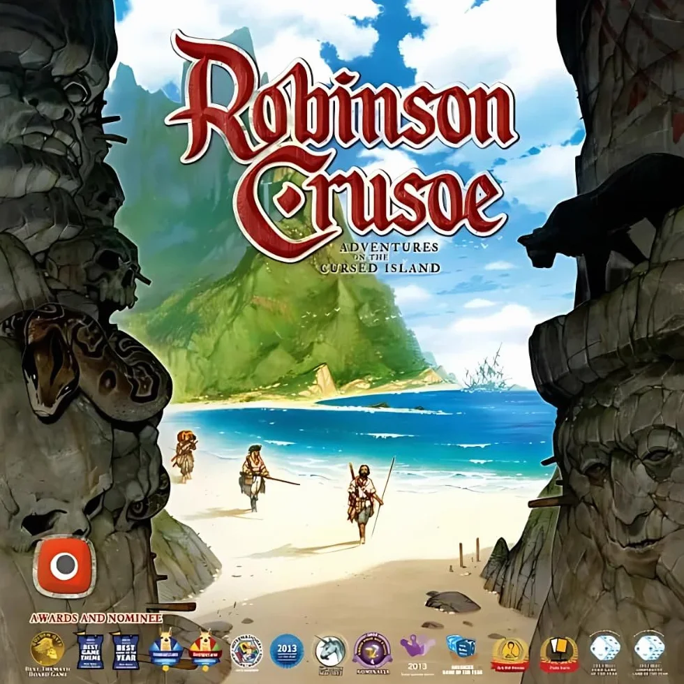 Portal Games, Robinson Crusoe: Adventures on The Cursed Island, Board Game, 1 to 4 Players, Ages 14+, 60 to 120 Minute Playing Time